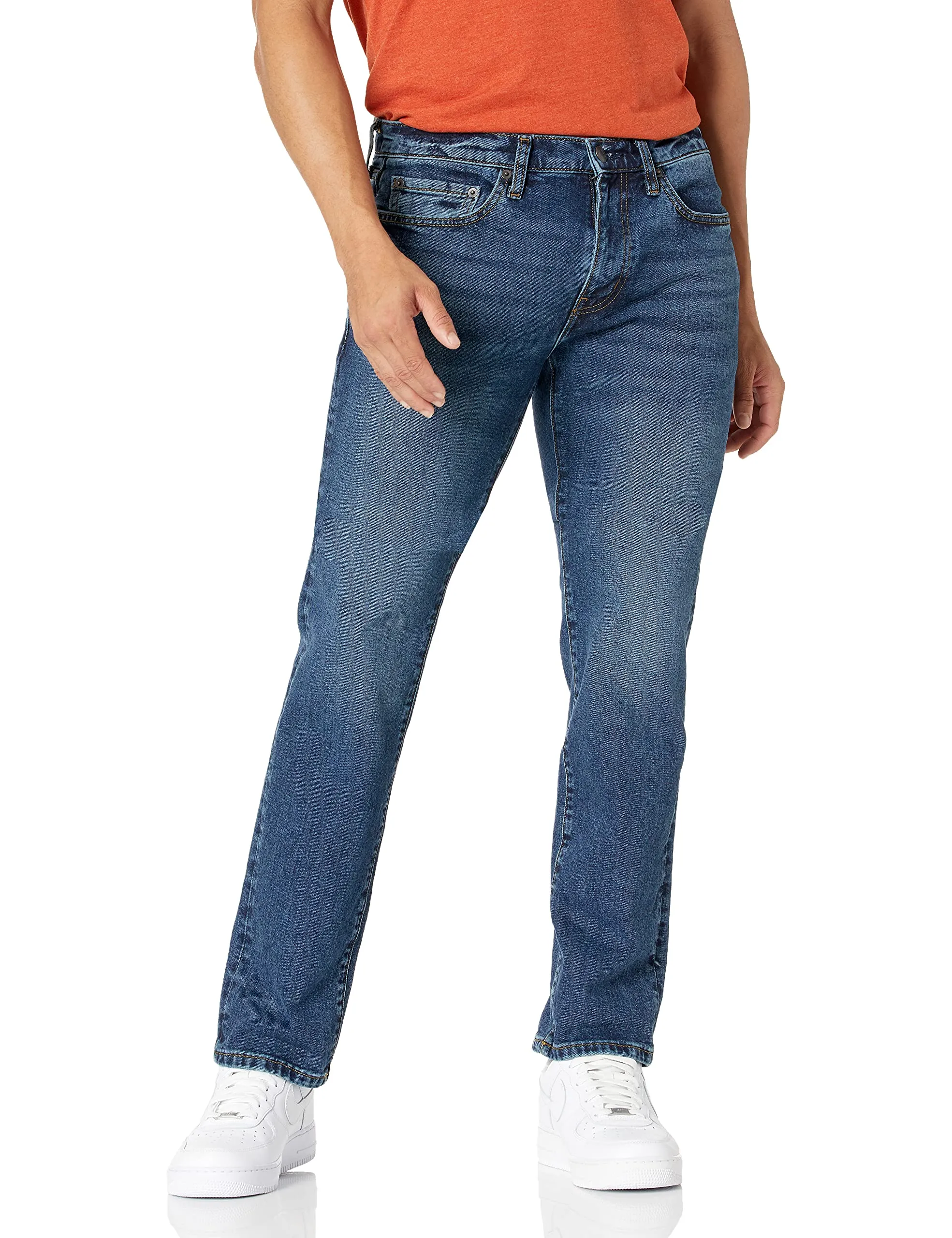 Amazon Essentials Jeans Slim Fit, Delavé Vintage, 34W / 34L - immagine 1