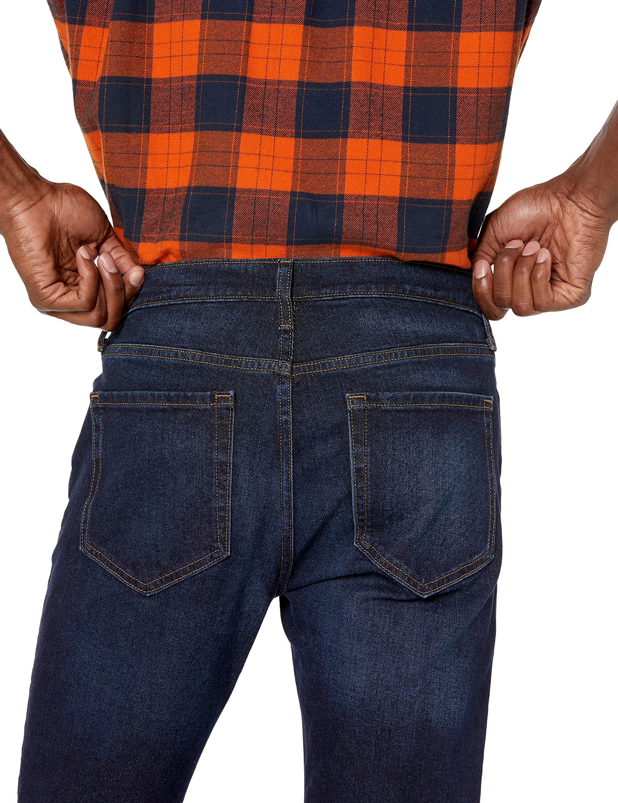 Amazon Essentials Slim Fit Jeans, Indaco Slavato, 38W / 34L - immagine 4