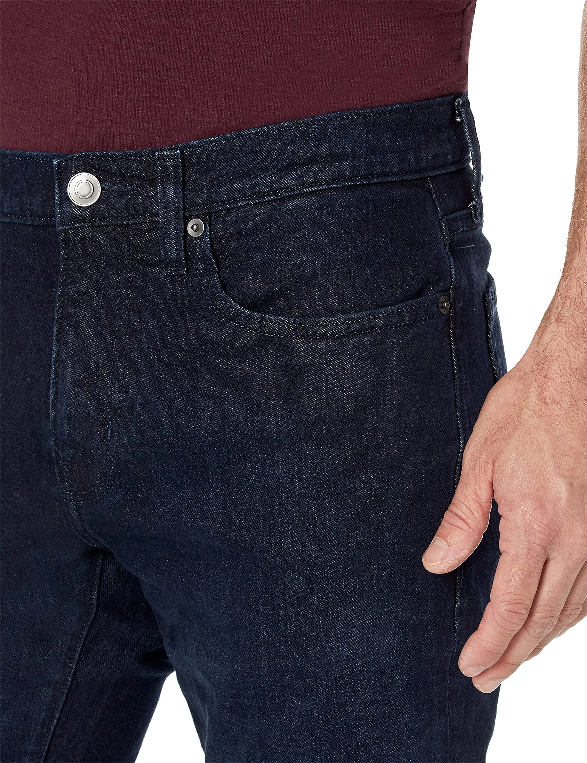Amazon Essentials Slim Fit Jeans, Blu Sovratinto, 42W / 29L - immagine 4