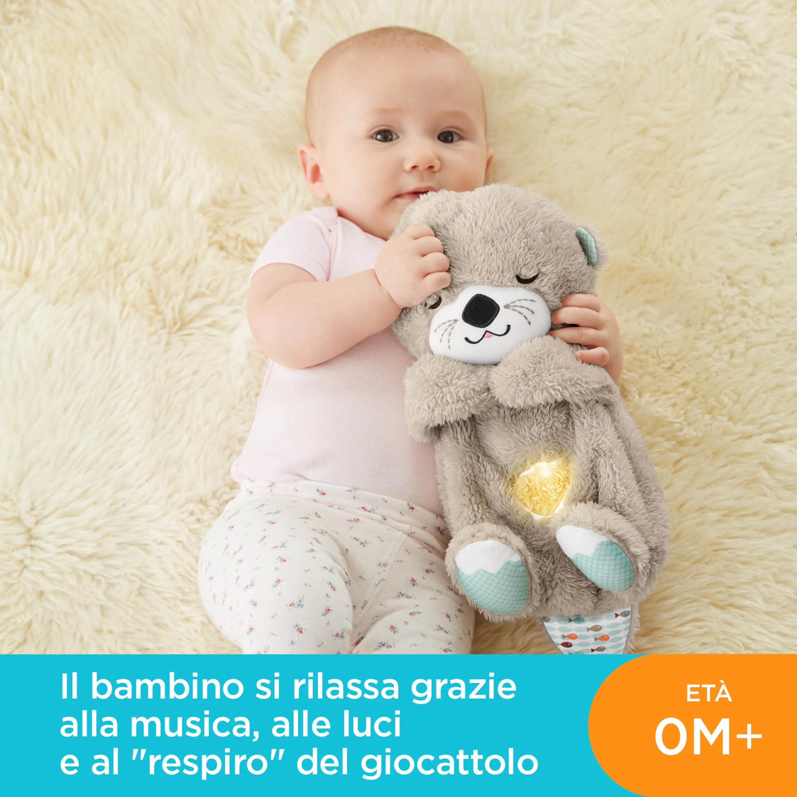 Fisher-Price Lontra Coccolosa Peluche FXC66 - immagine 2
