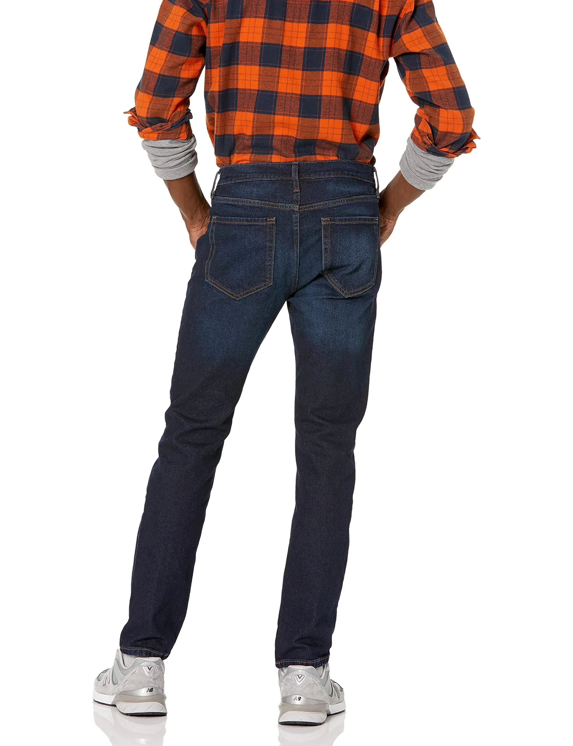 Amazon Essentials Slim Fit Jeans, Indaco Slavato, 31W / 34L - immagine 3