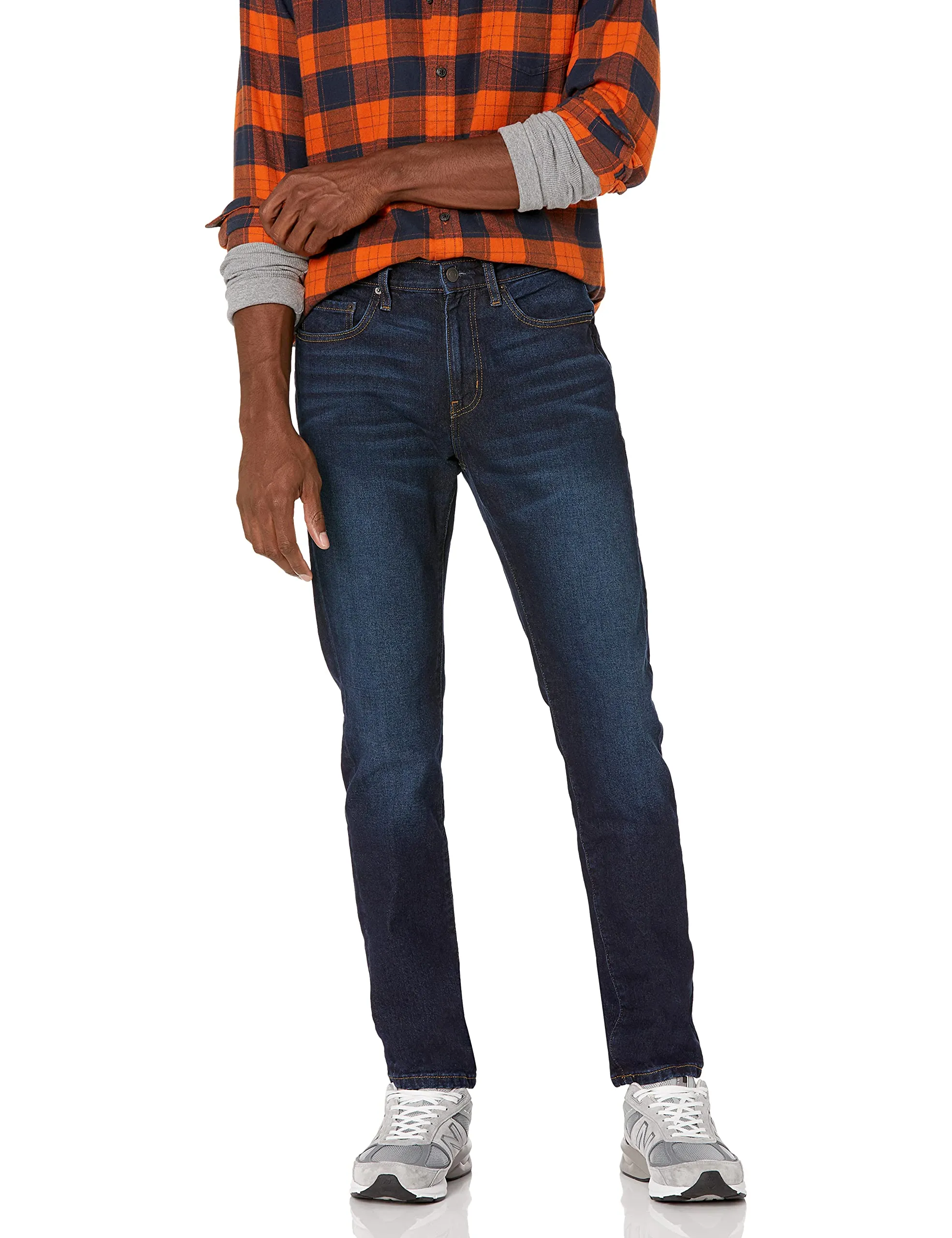 Amazon Essentials Slim Fit Jeans, Indaco Slavato, 30W / 30L - immagine 1