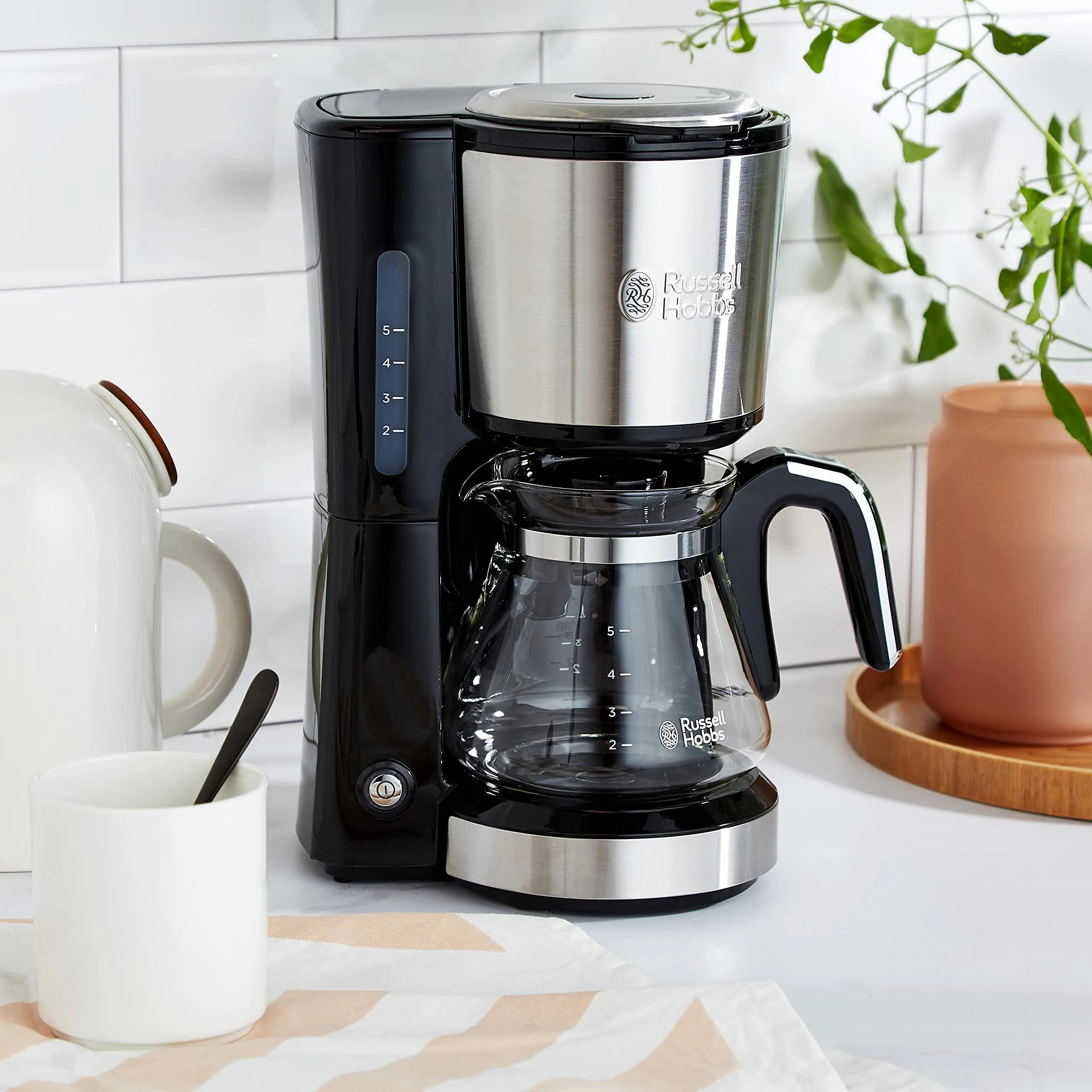 Russell Hobbs Macchina Caffè Americano Compact Home, Filtro Permanente, 5 Tazze, 740 ml, 650 W, 24210-56 - immagine 9