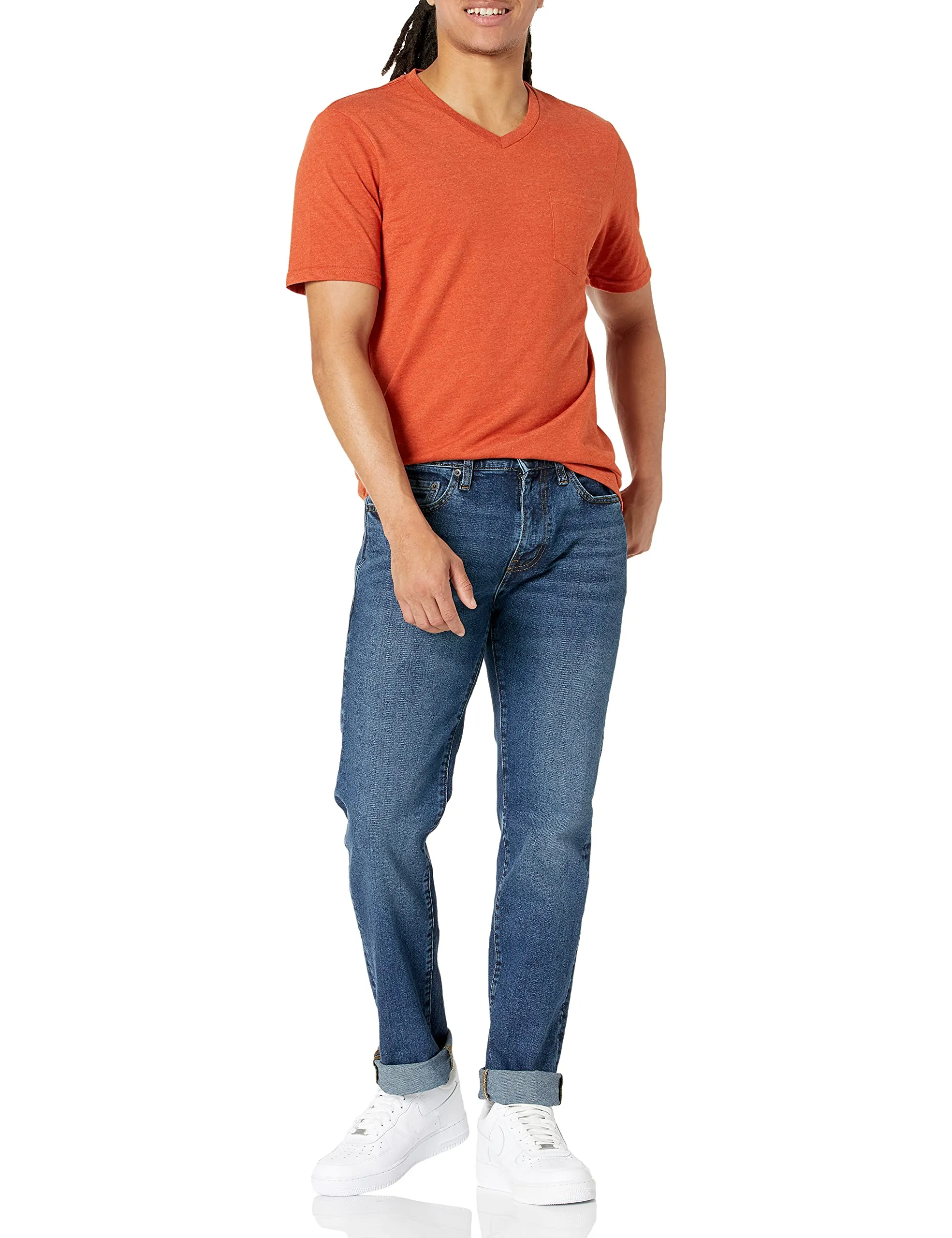 Amazon Essentials Slim Fit Jeans, Delavé Vintage, 29W / 32L - immagine 5