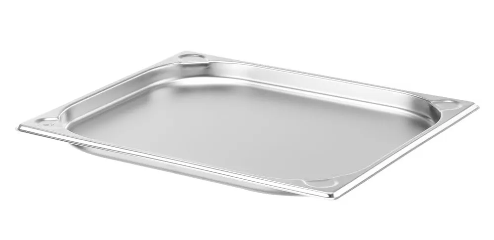 Hendi Kitchen Line Contenitore Gastronorm GN 2/3, Acciaio Inox, 1.5L, 354x325x20mm - immagine 2