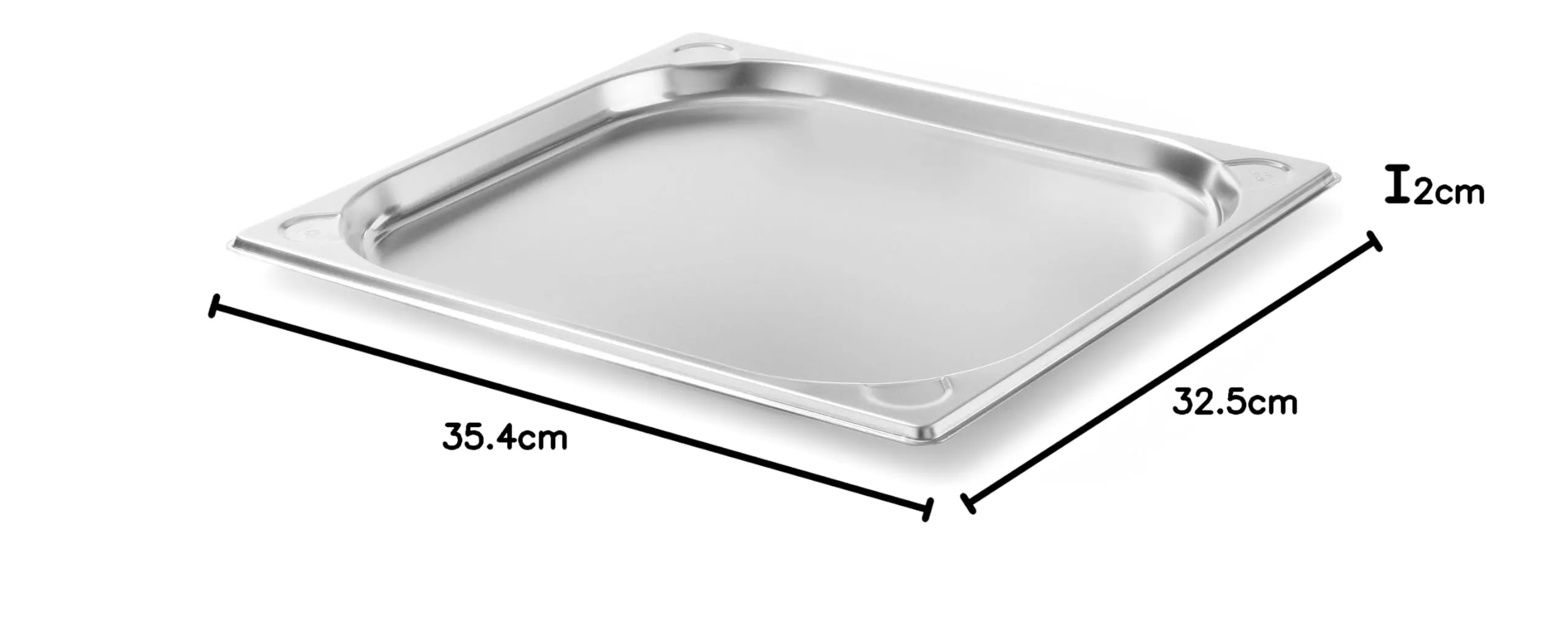 Hendi Kitchen Line Contenitore Gastronorm GN 2/3, Acciaio Inox, 1.5L, 354x325x20mm - immagine 4
