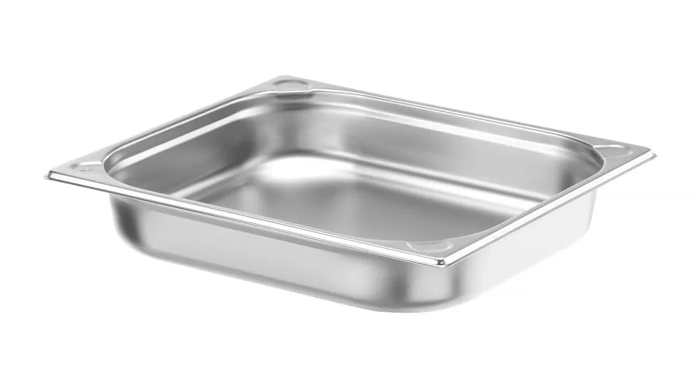 Hendi Kitchen Line Gastronorm Container GN 2/3, Stainless Steel, 5.5L, 354x325x65mm - immagine 2