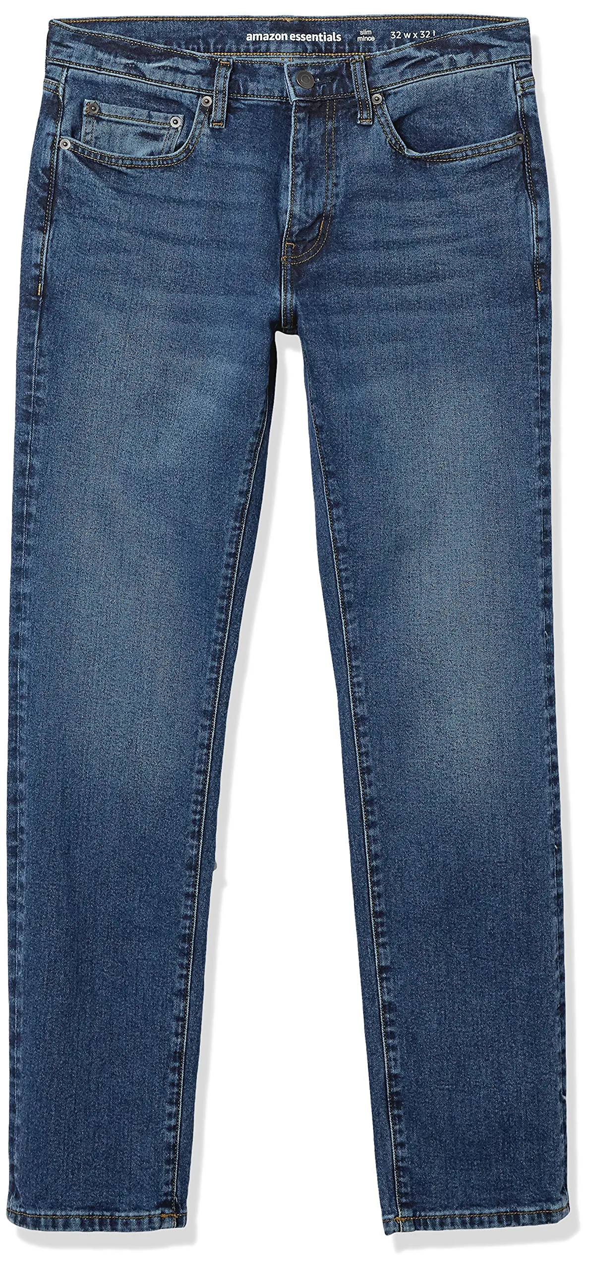 Amazon Essentials Slim Fit Jeans - Delavé Vintage, 35W / 29L - immagine 8