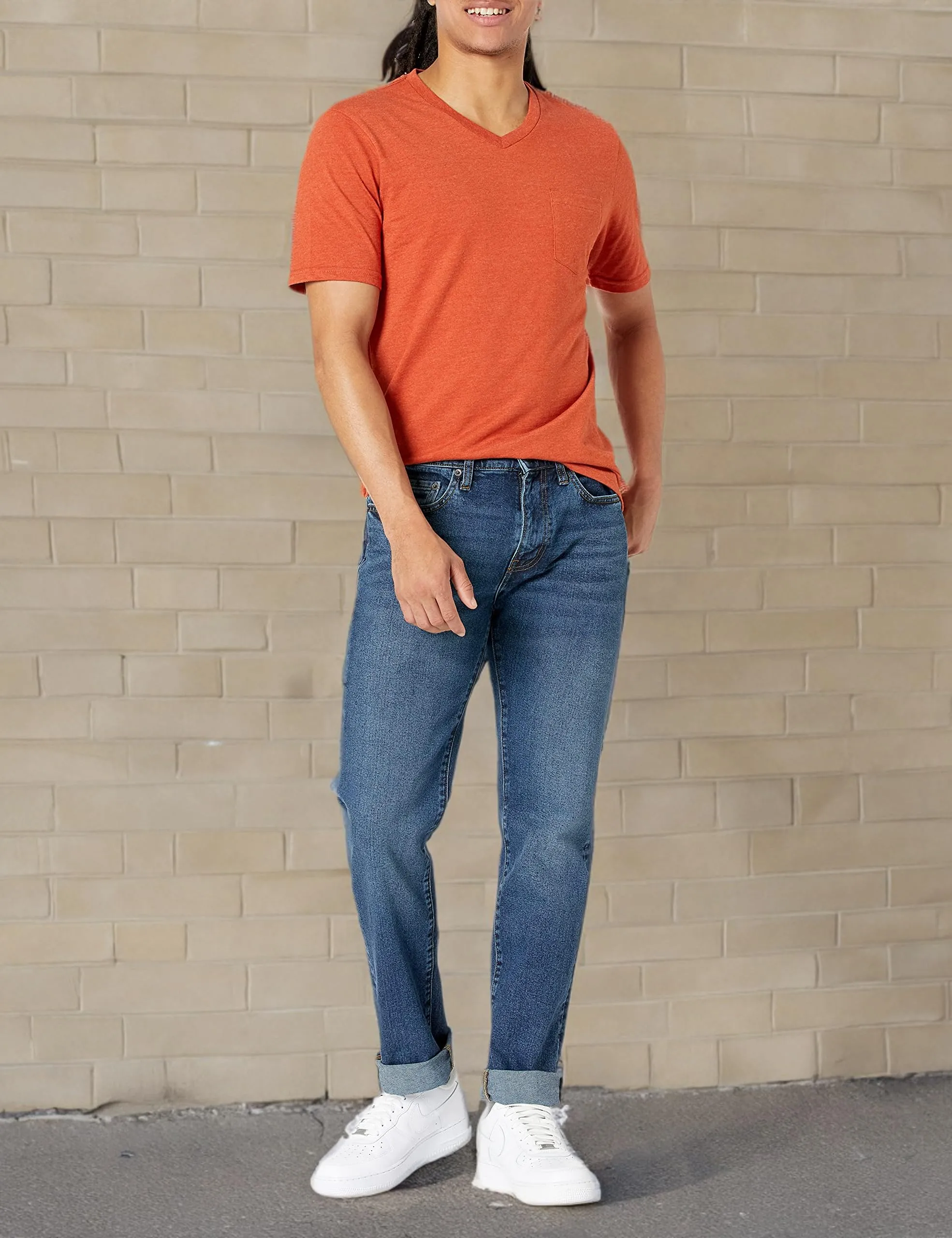 Amazon Essentials Men's Slim Fit Jeans, Delavé Vintage, 40W / 29L - immagine 6