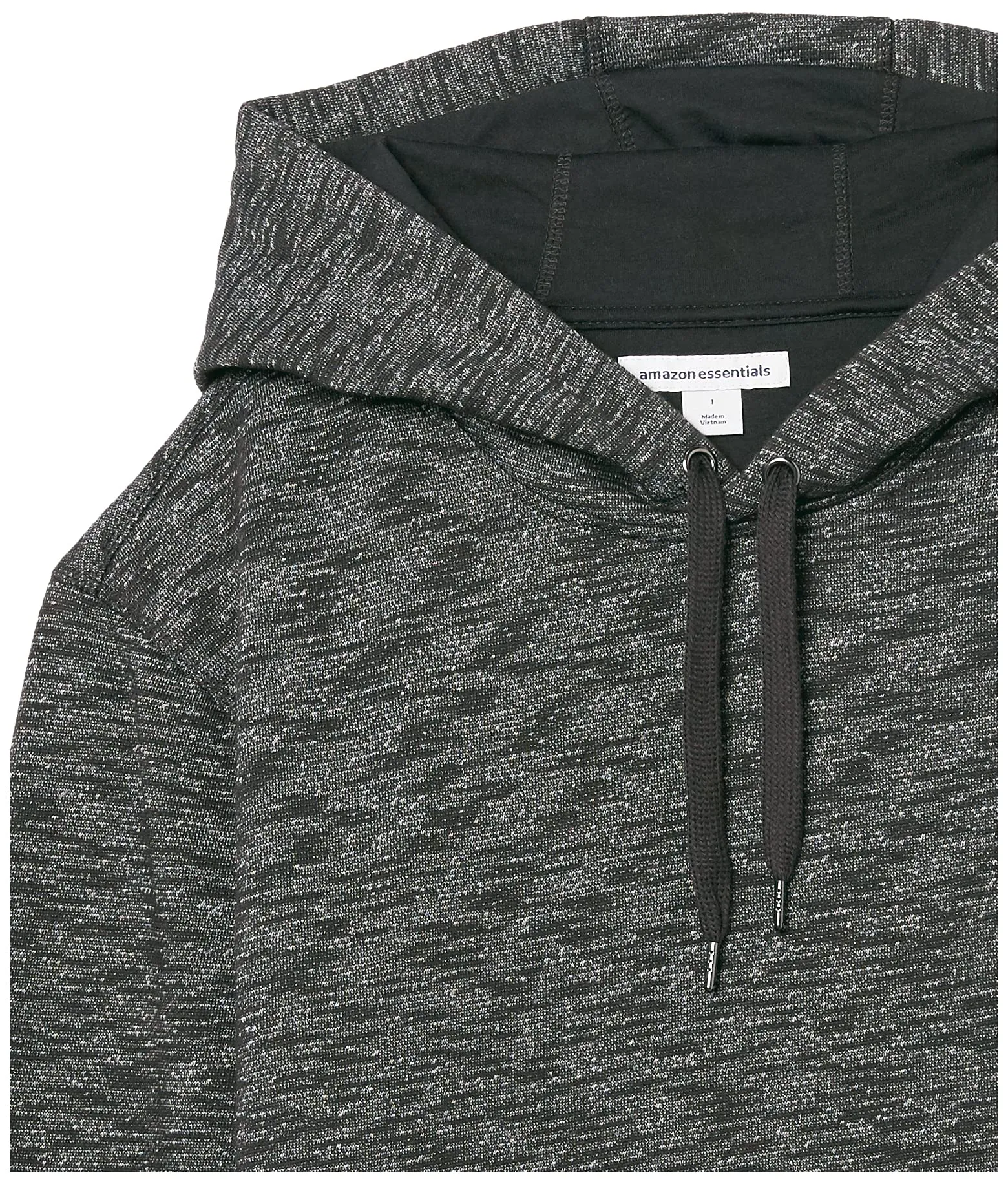 Amazon Essentials Felpa con Cappuccio Uomo, Carbone Tintura Policromatica, XS - immagine 6