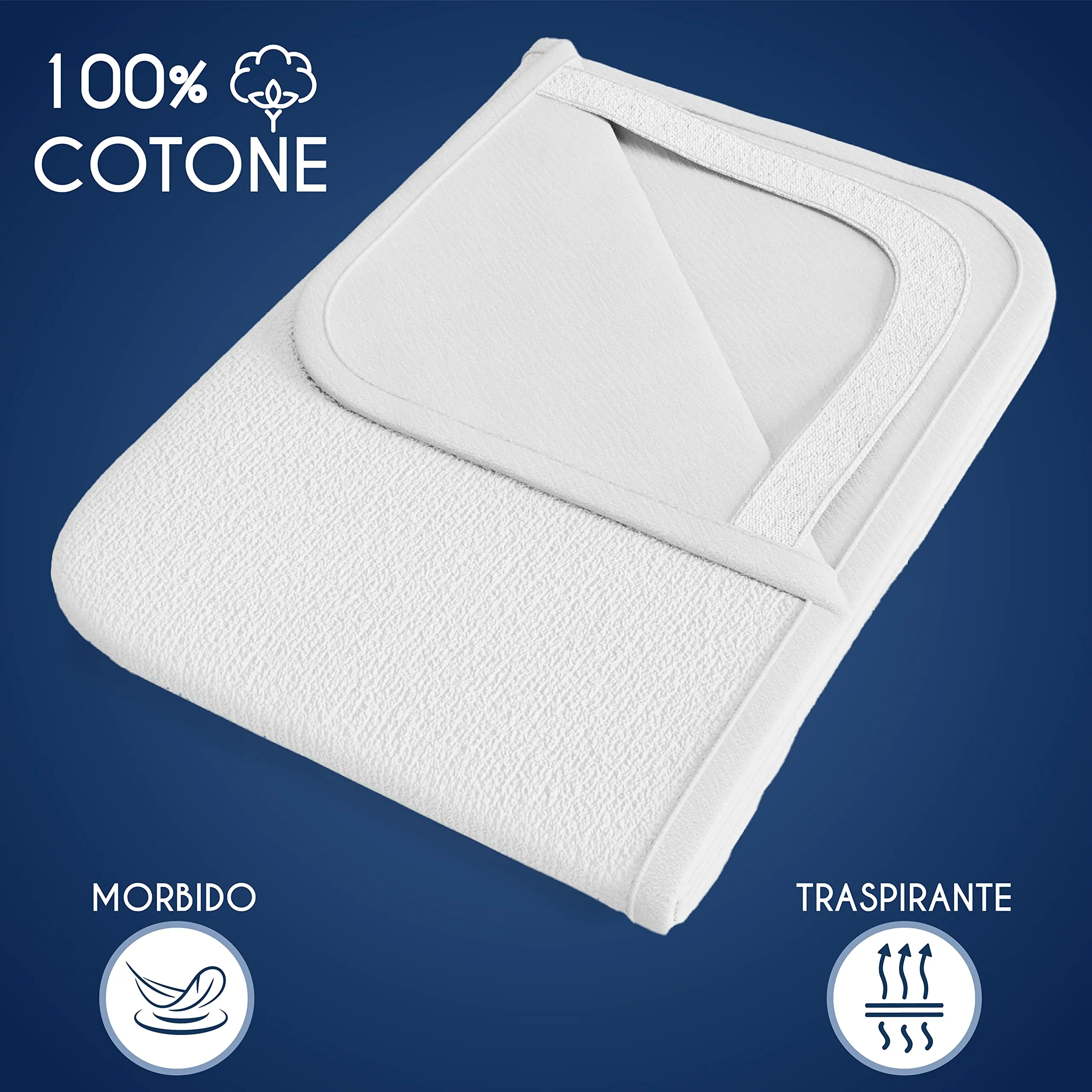 Dreamzie Coprimaterasso Lettino Impermeabile, 60x120cm, Cotone - immagine 5