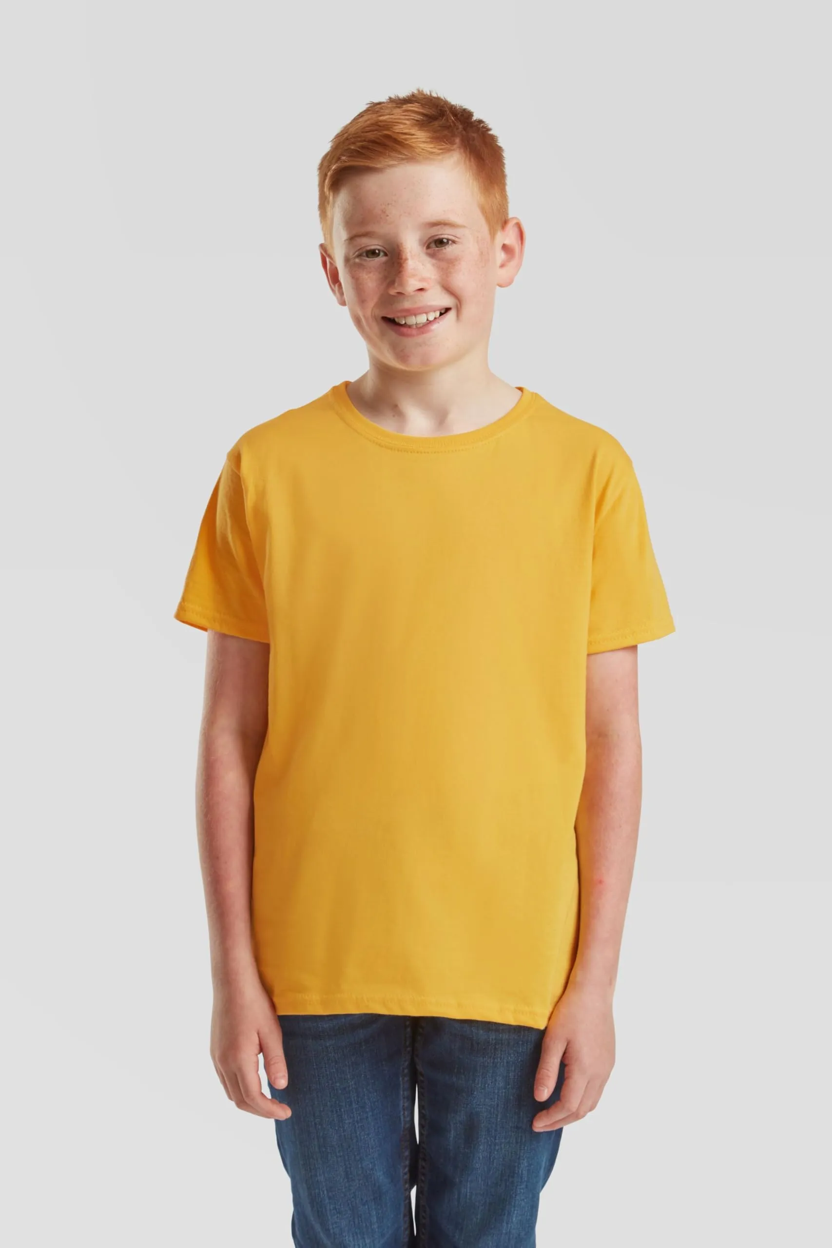 Fruit of the Loom Iconic 150 T-Shirt Kids, Sunflower, 3-4 Years (98/104 cm) - immagine 3