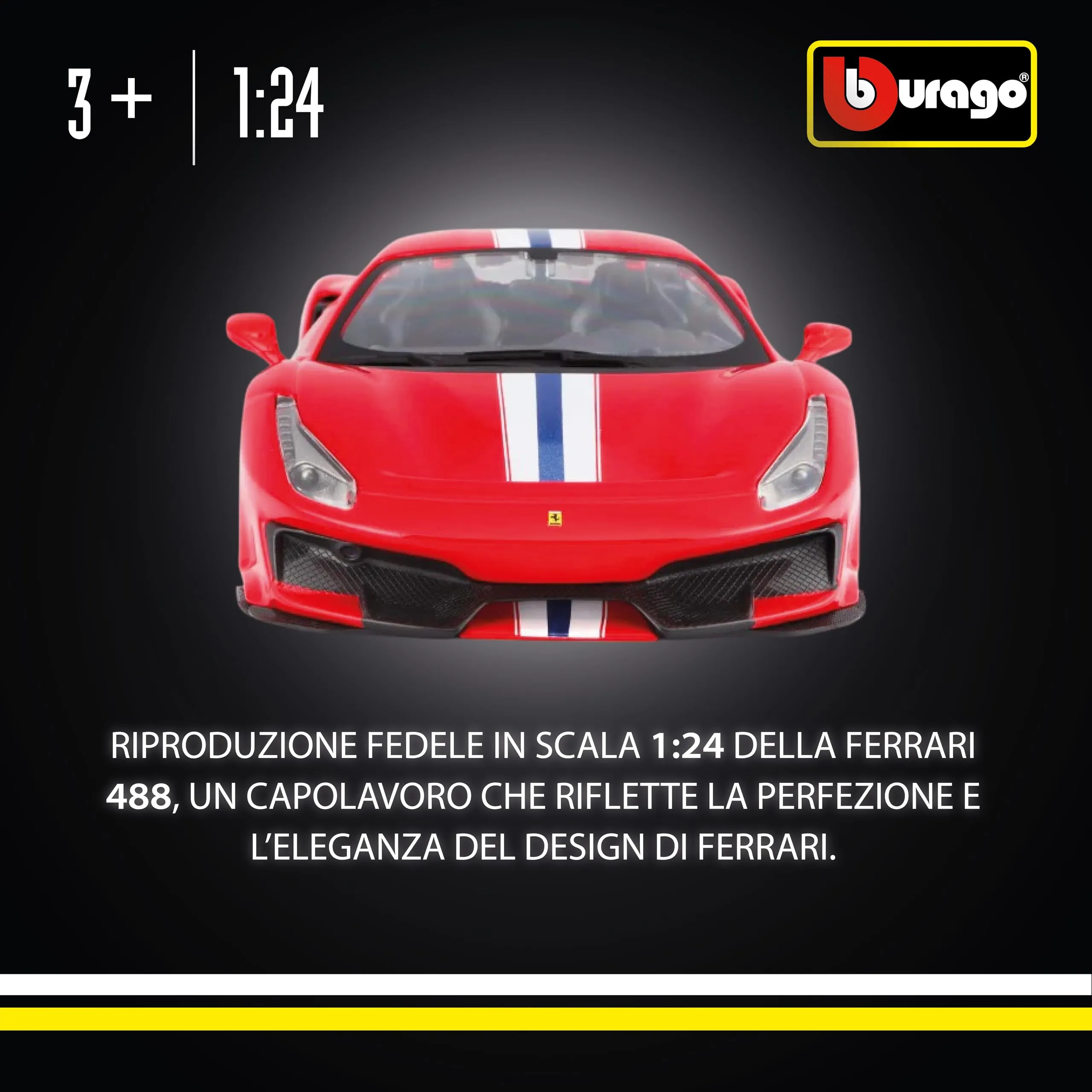 Burago 1:24 Ferrari 488 Pista R&P - immagine 2