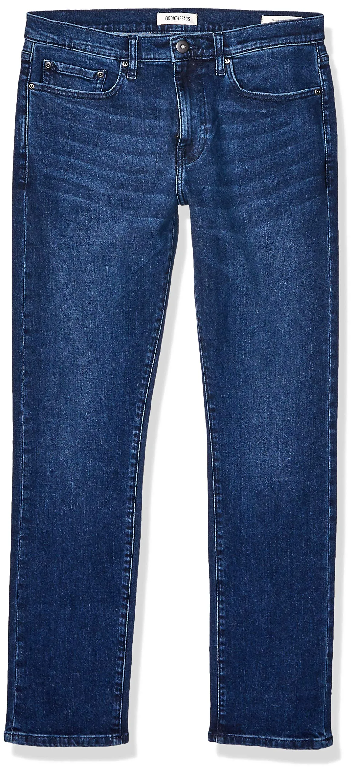 Amazon Essentials Jeans Slim Fit Uomo, Indaco Medio, 28W / 34L - immagine 4