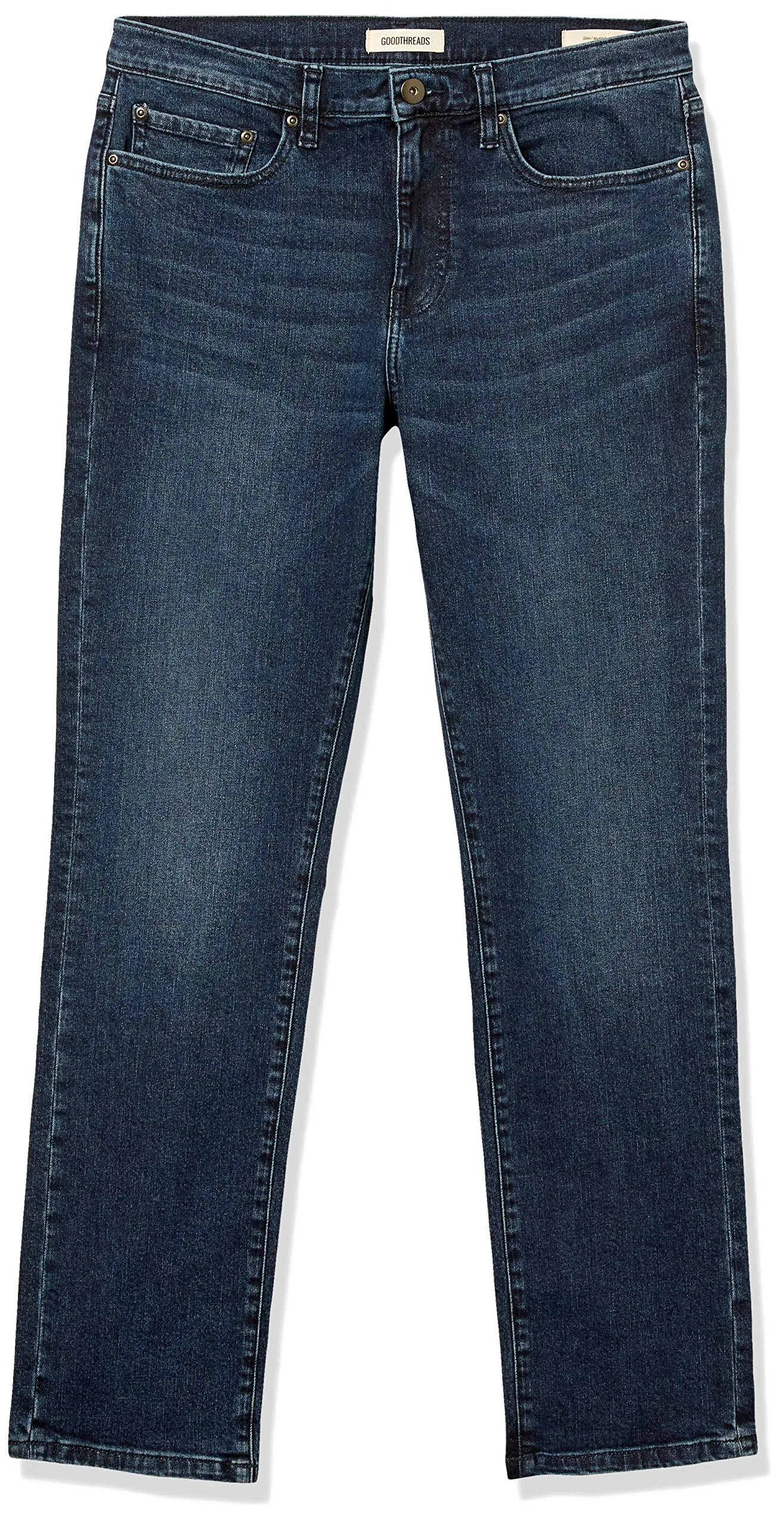 Amazon Essentials Jeans Slim Fit Uomo, Indaco Medio, 28W / 34L - immagine 7