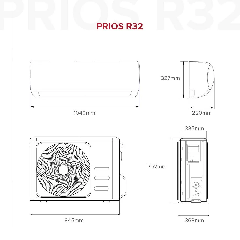 Ariston Prios R32 12000 BTU Monosplit Air Conditioner Wi-Fi Ready A++ 3381274 - immagine 6