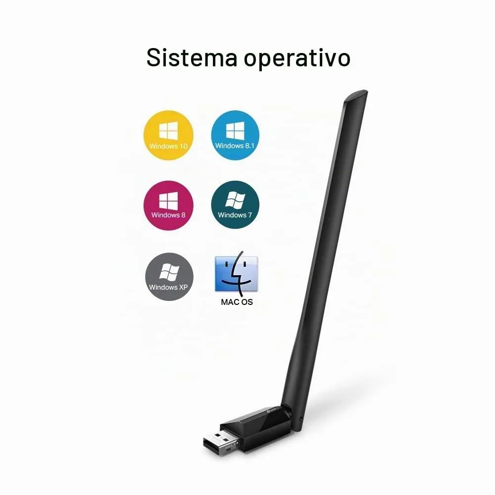 TP-Link Archer T2U Plus Dual-Band AC600 High Gain USB Wifi Adapter - immagine 4
