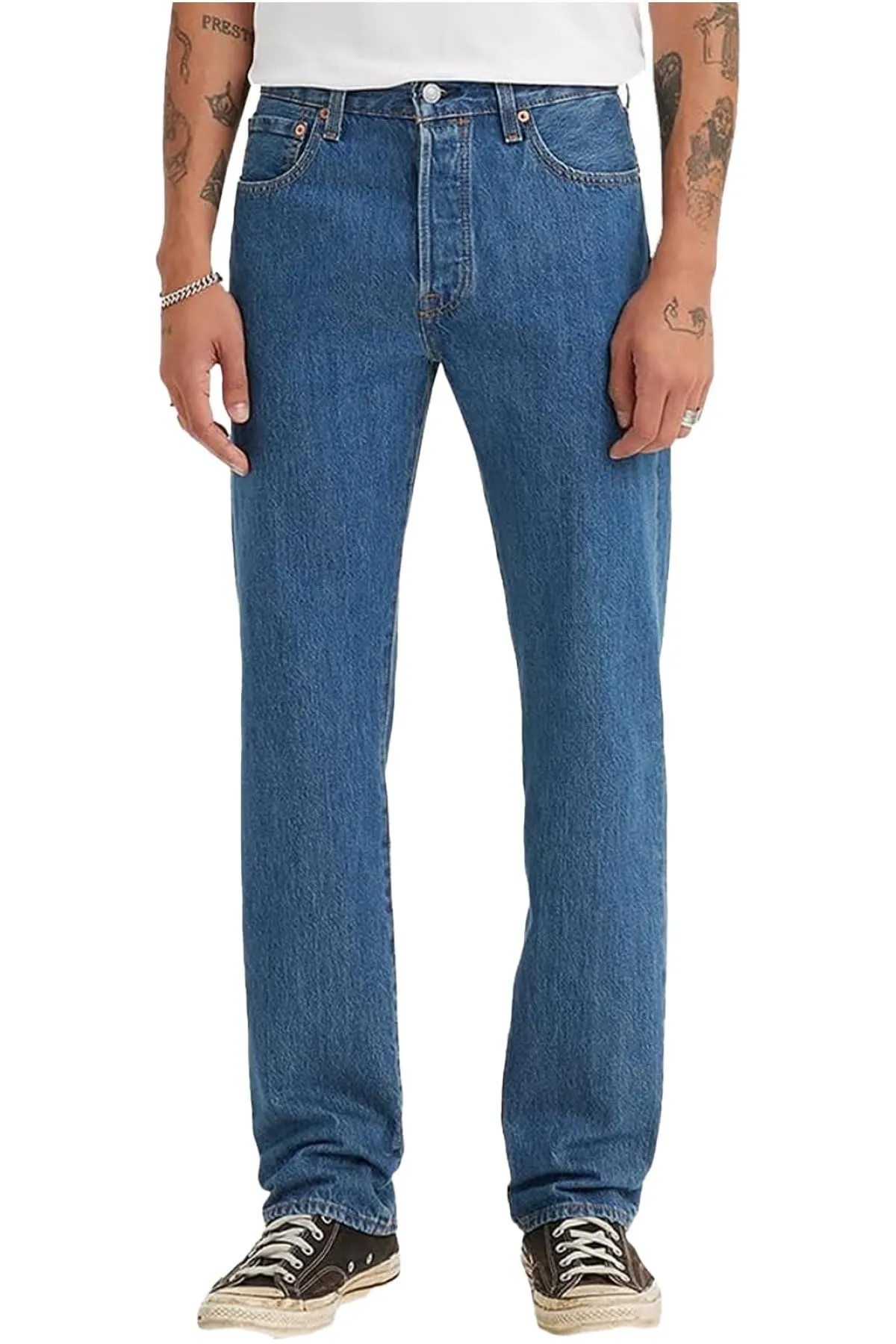 Levi's 501 Original Fit Jeans, Medium Stonewash, 31W / 32L - immagine 1