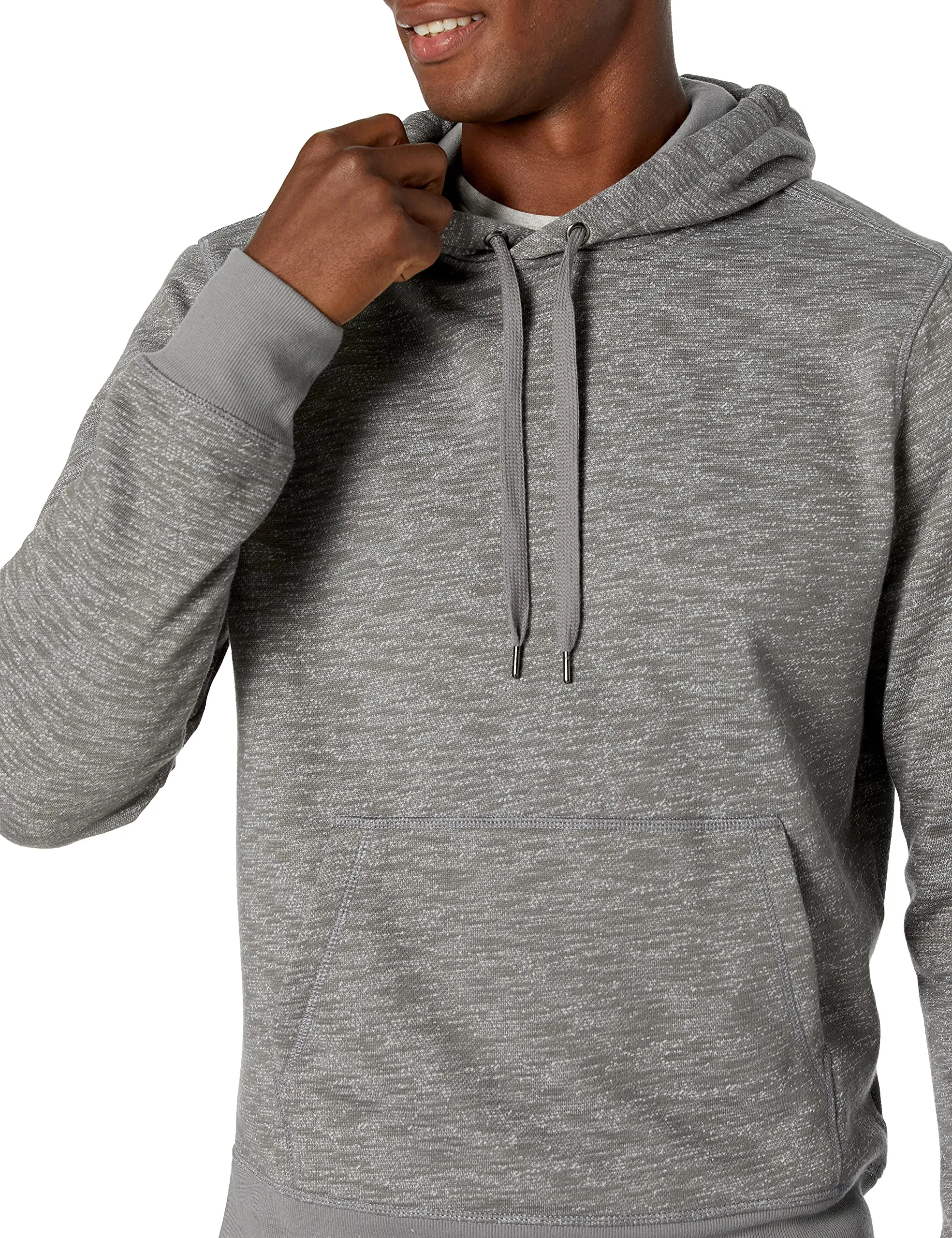 Amazon Essentials Felpa con Cappuccio Uomo, Grigio Chiaro Tintura Policromatica, XS - immagine 4