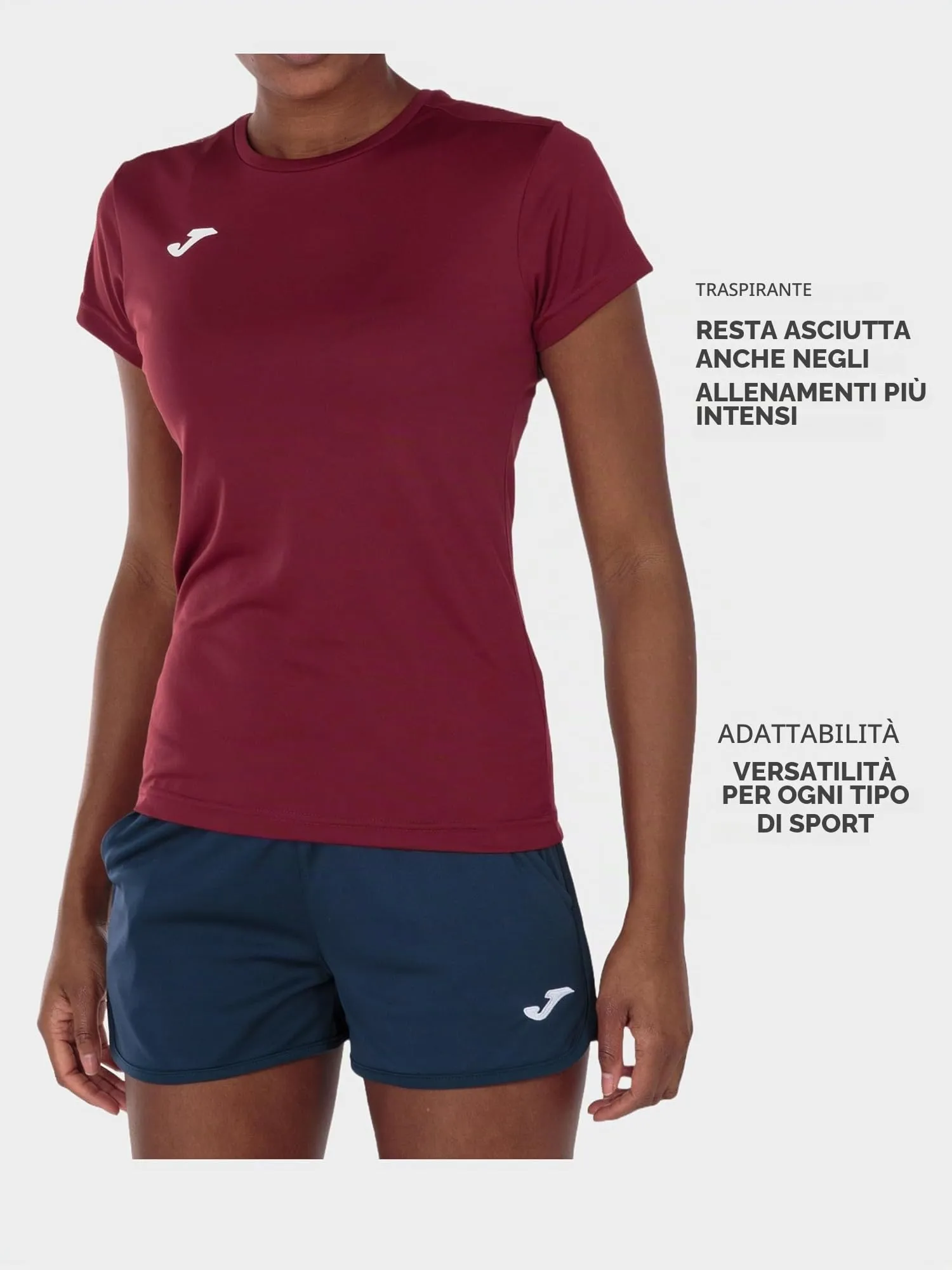 Joma Maglietta Sportiva Donna Combi - Bordeaux - immagine 2