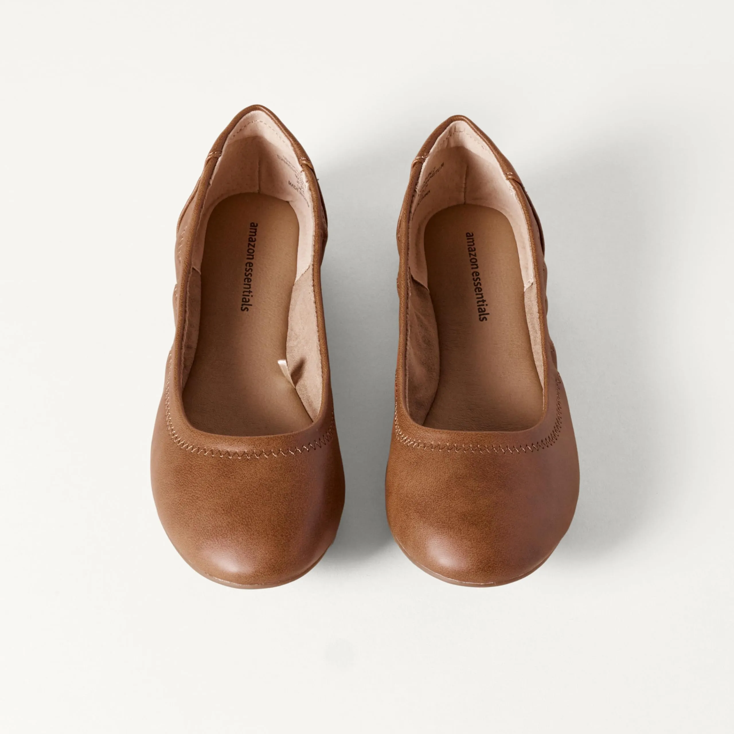 Amazon Essentials Ballerine Slip-on Donna, Marrone, 39 EU - immagine 4