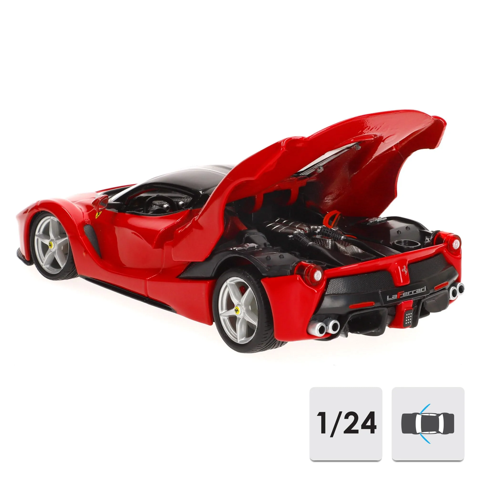 Bburago Ferrari LaFerrari Rossa 1:24 Diecast Model Car - immagine 2