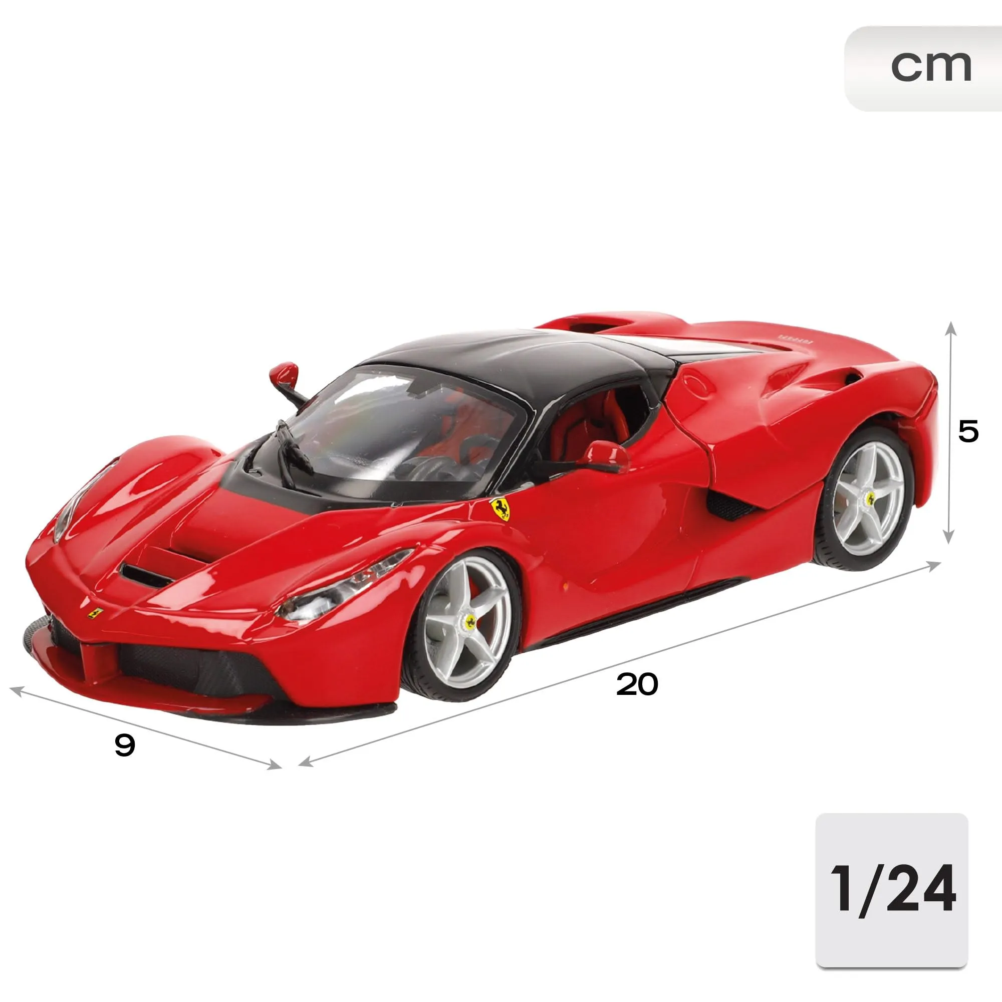 Bburago Ferrari LaFerrari Rossa 1:24 Diecast Model Car - immagine 4