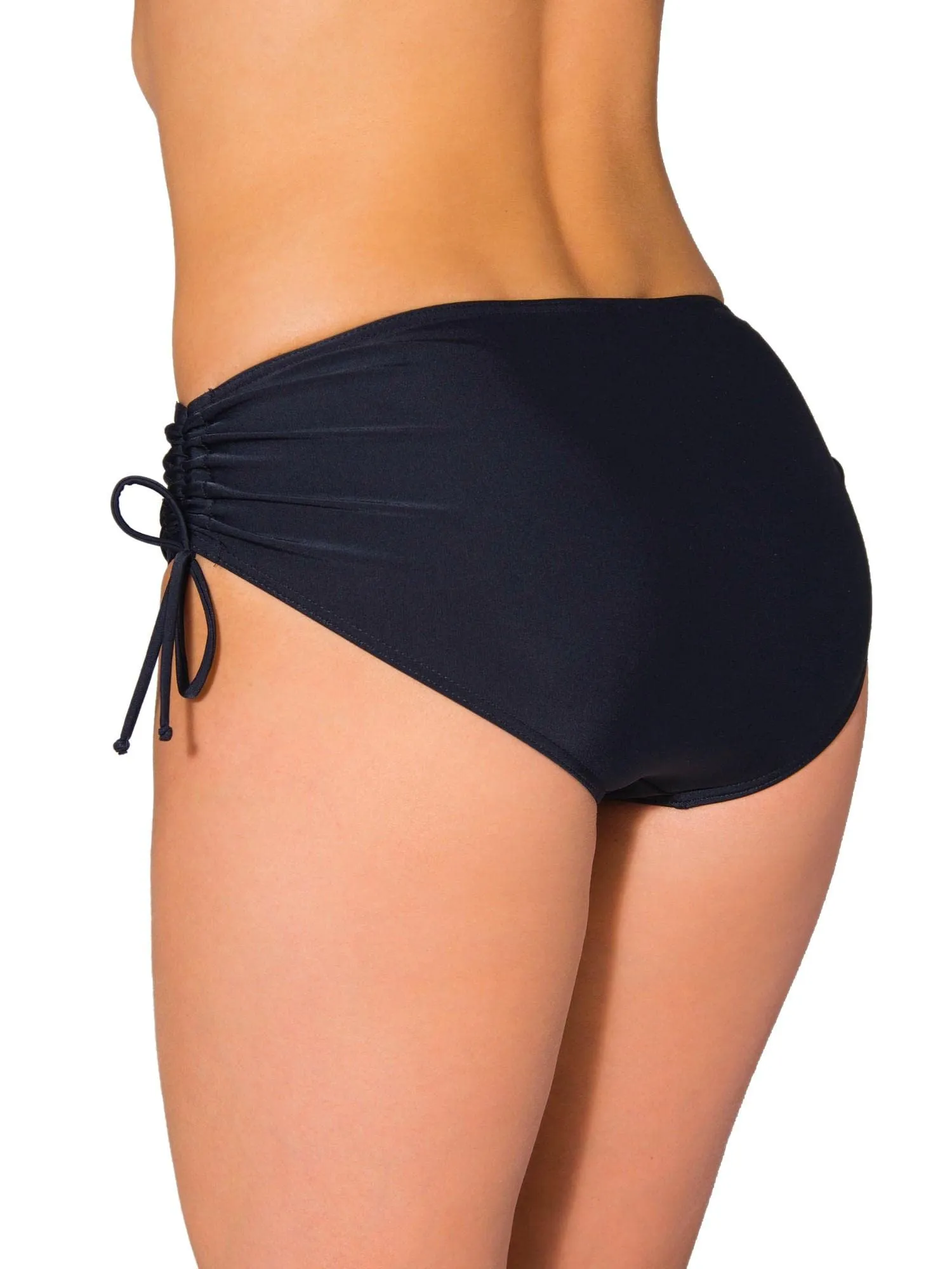 Aquarti Slip Costume Donna con Laccetti, Nero, 52 - immagine 2