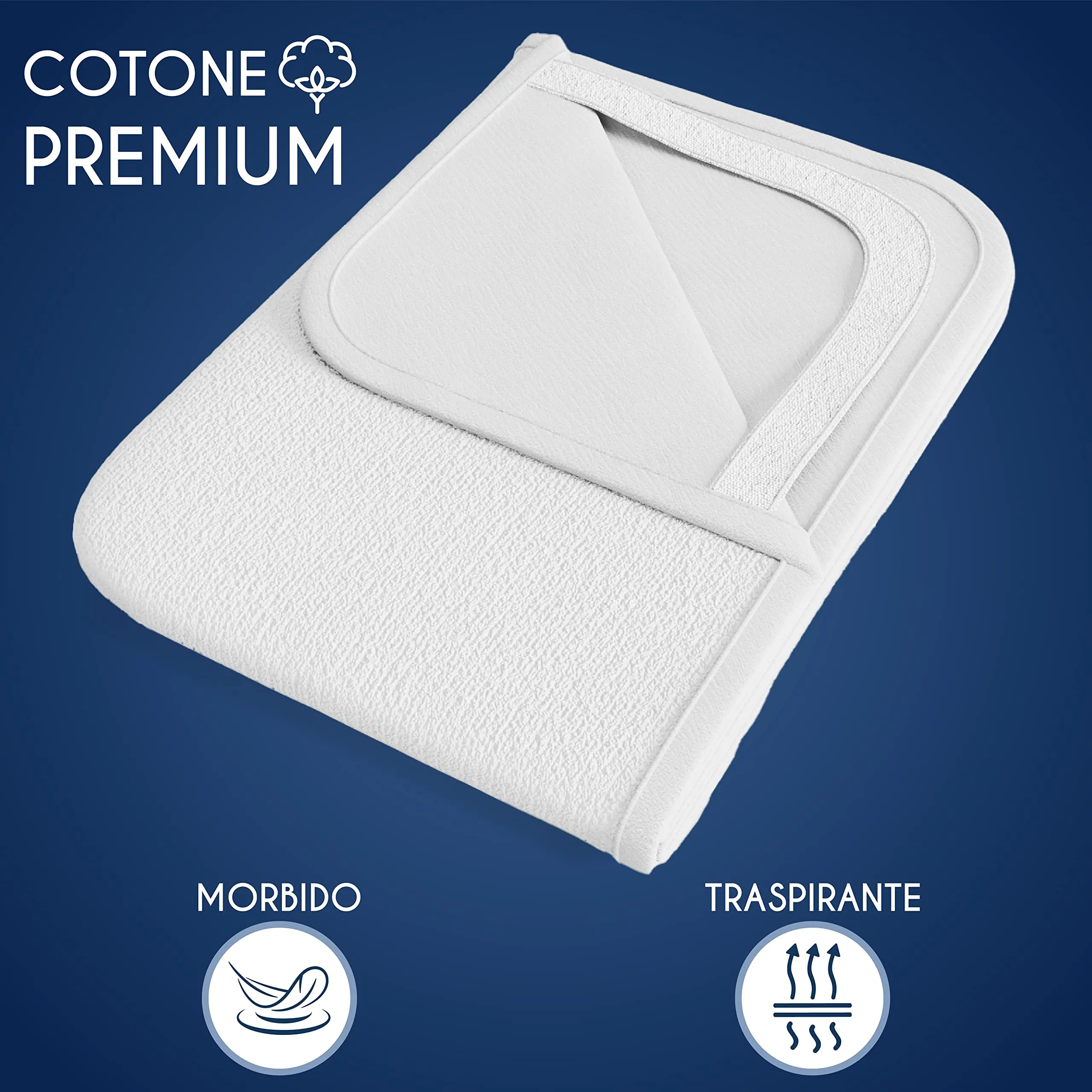 Dreamzie Coprimaterasso Impermeabile Una Piazza e Mezza 120x200cm - immagine 5