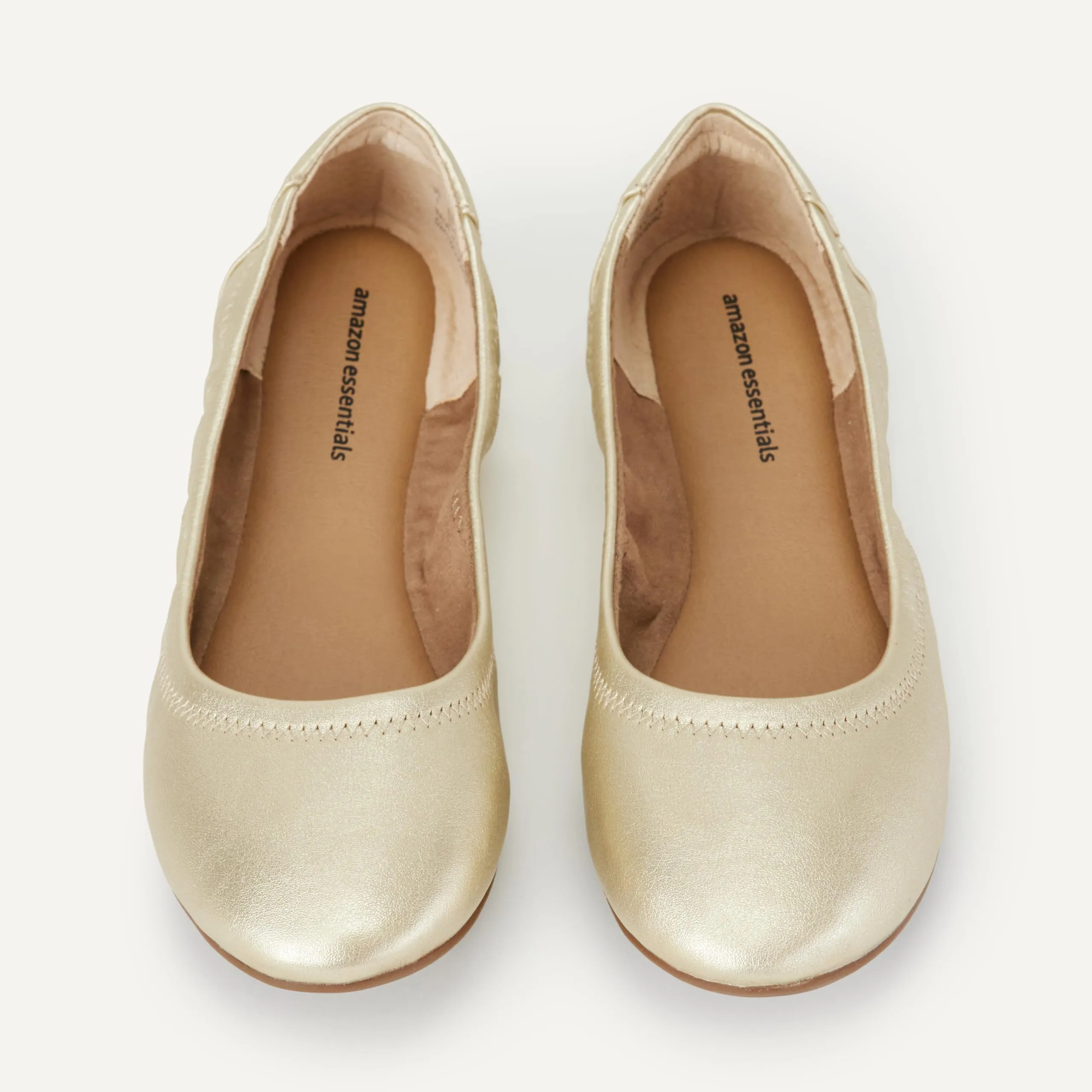 Amazon Essentials Ballerine Slip-on Donna, Oro, 42.5 EU - immagine 4
