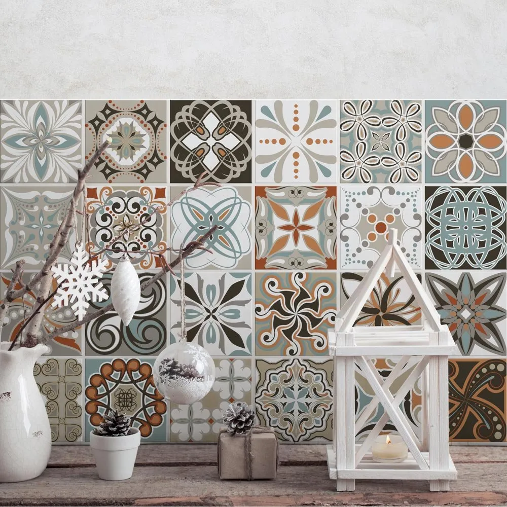 RE-COVERTILES Adesivi Piastrelle in PVC per Cucina e Bagno, 10 Pezzi 20x20 cm, PS00009 - immagine 2