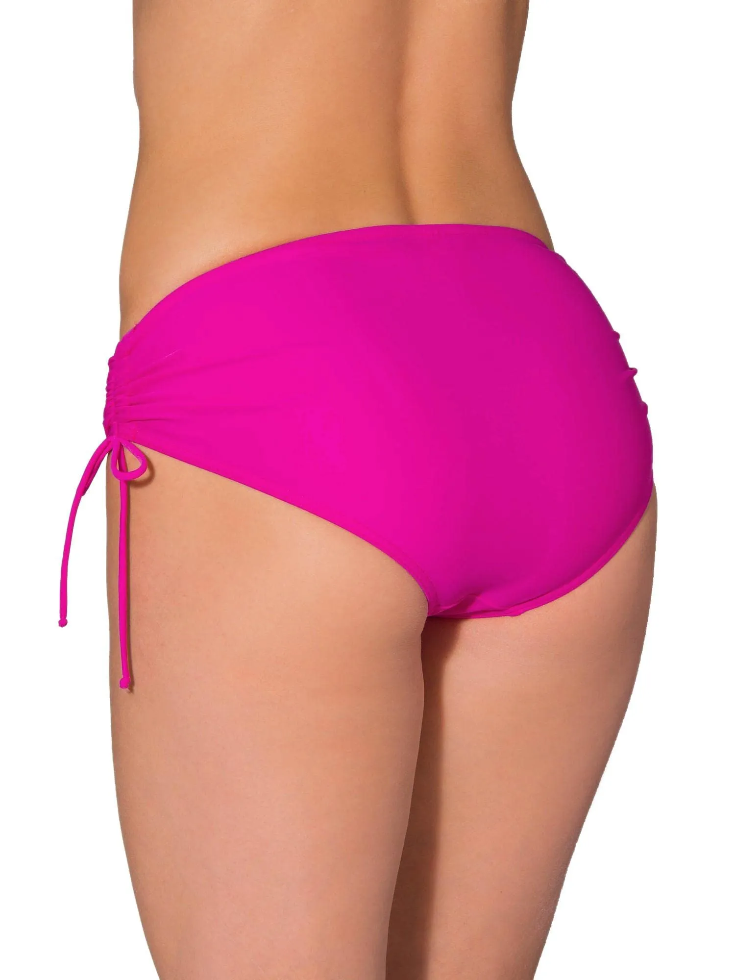 Aquarti Slip Costume Donna con Laccetti, Rosa, 52 - immagine 2