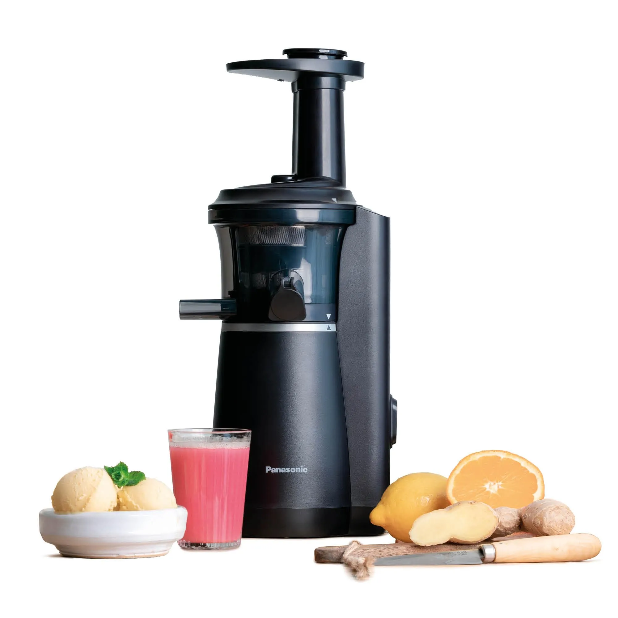 Panasonic Slow Juicer MJ-L501KXE, 150 W, Acciaio Inox e Plastica, Nero - immagine 1