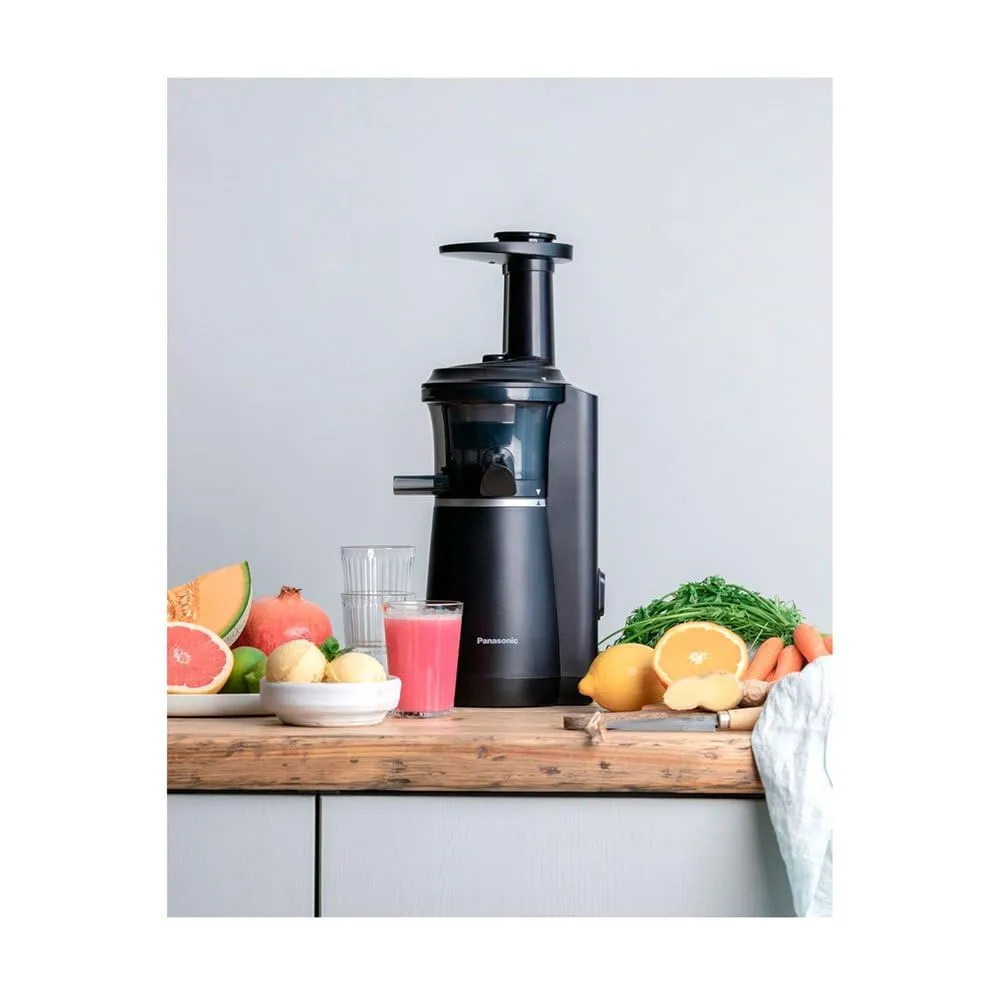 Panasonic Slow Juicer MJ-L501KXE, 150 W, Acciaio Inox e Plastica, Nero - immagine 2