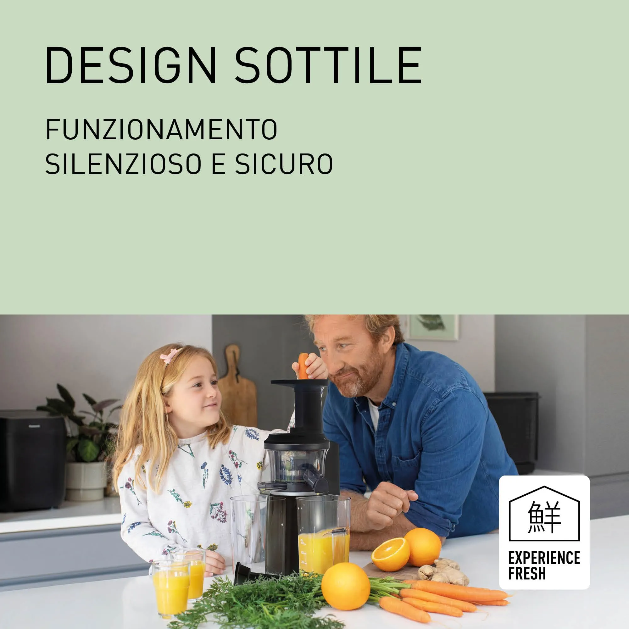 Panasonic Slow Juicer MJ-L501KXE, 150 W, Acciaio Inox e Plastica, Nero - immagine 3