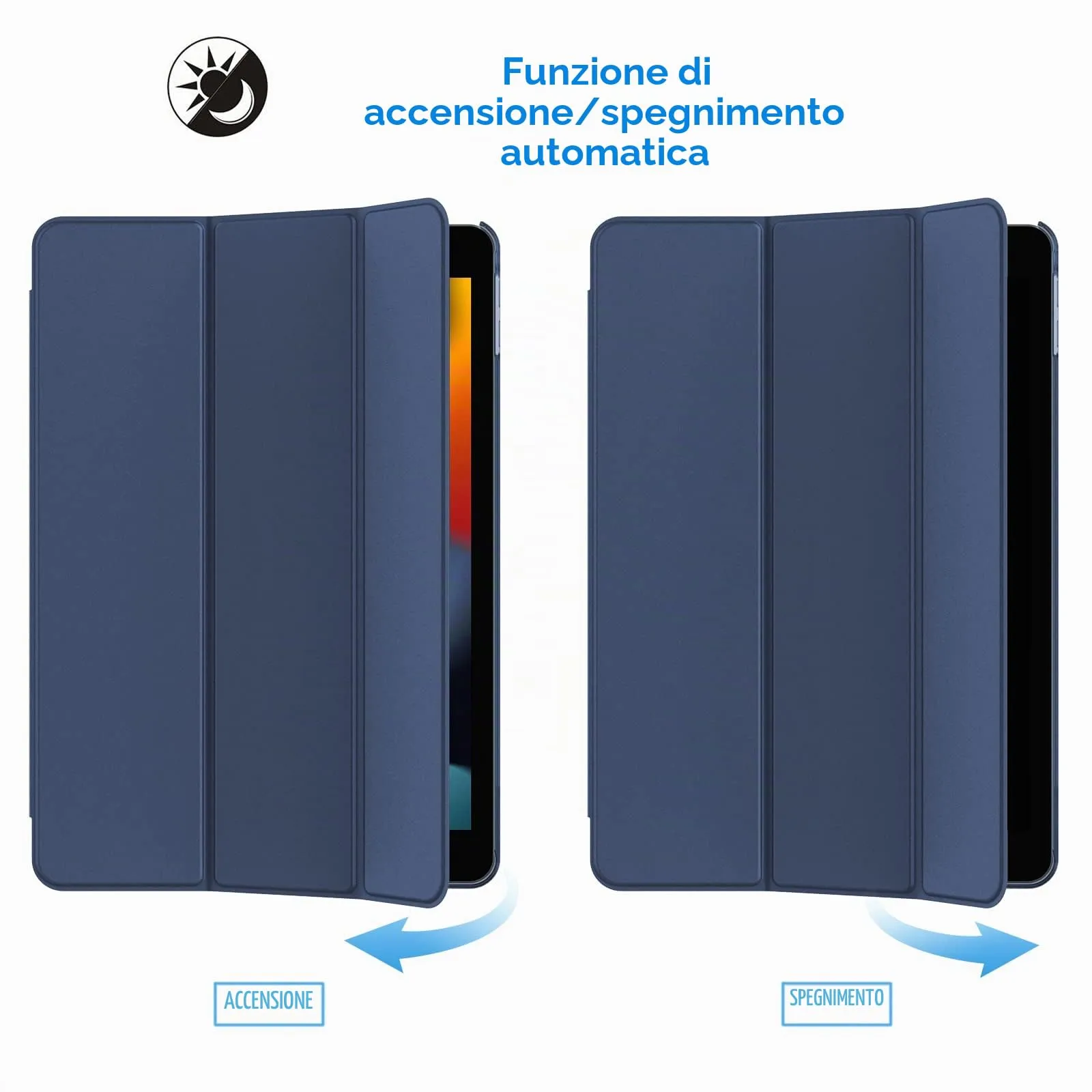 JETech Custodia per iPad 7ª/8ª/9ª Gen 10.2", Marino Intenso - immagine 6