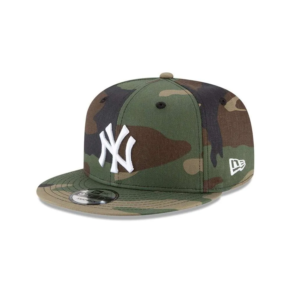 New Era x MLB Men's New York Yankees 9Fifty Snapback Hat - Camo Green - immagine 5