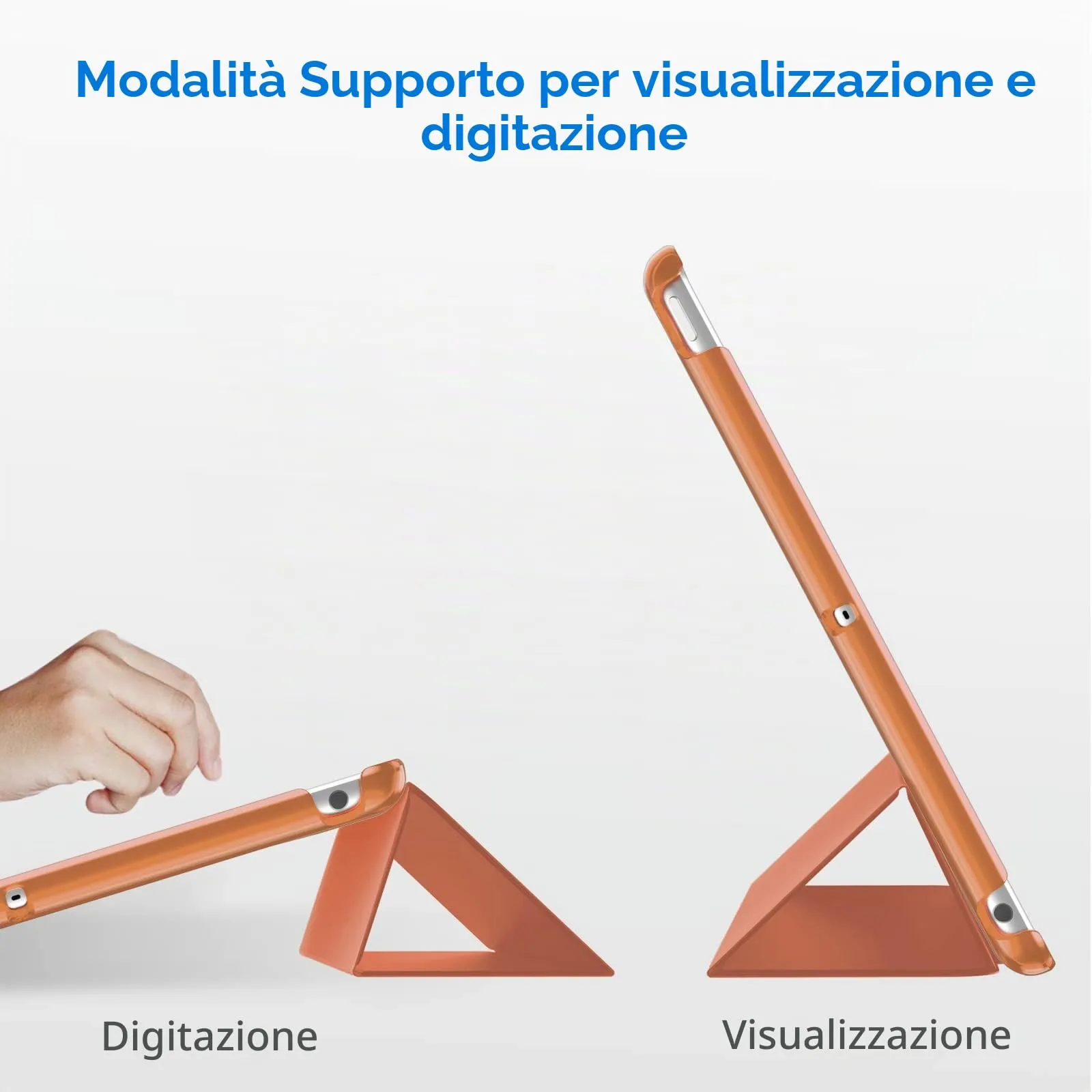 JETech Custodia per iPad 7ª/8ª/9ª Gen 10.2", Papaia - immagine 5