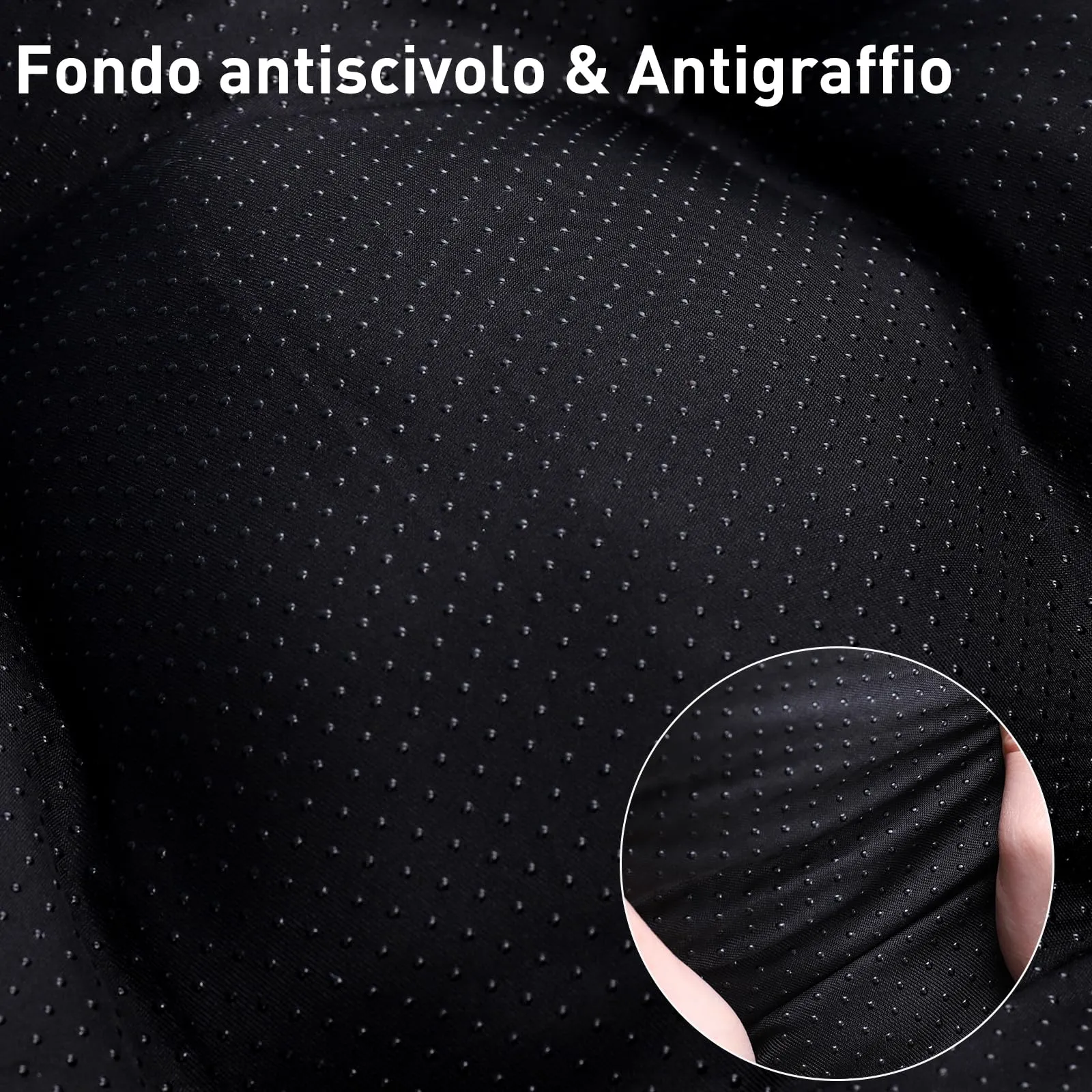 KSIIA Cuccia per Cani in Peluche Lavabile, 91 x 68 cm, Fondo Antiscivolo, Grigio Ombra - immagine 5