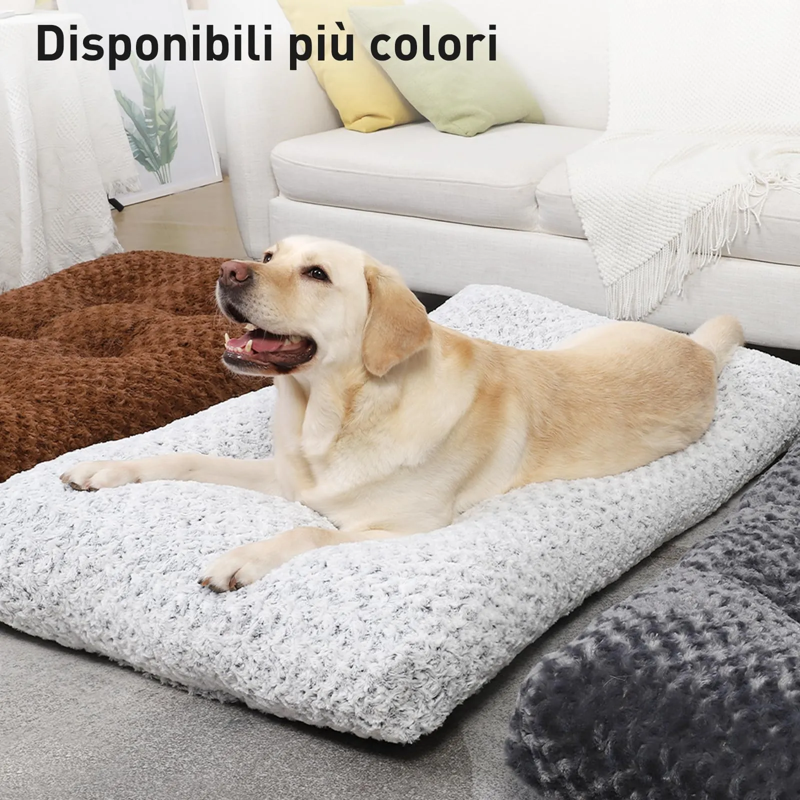KSIIA Cuccia per cani, lavabile, grigio scuro, 91 x 68 cm - immagine 5