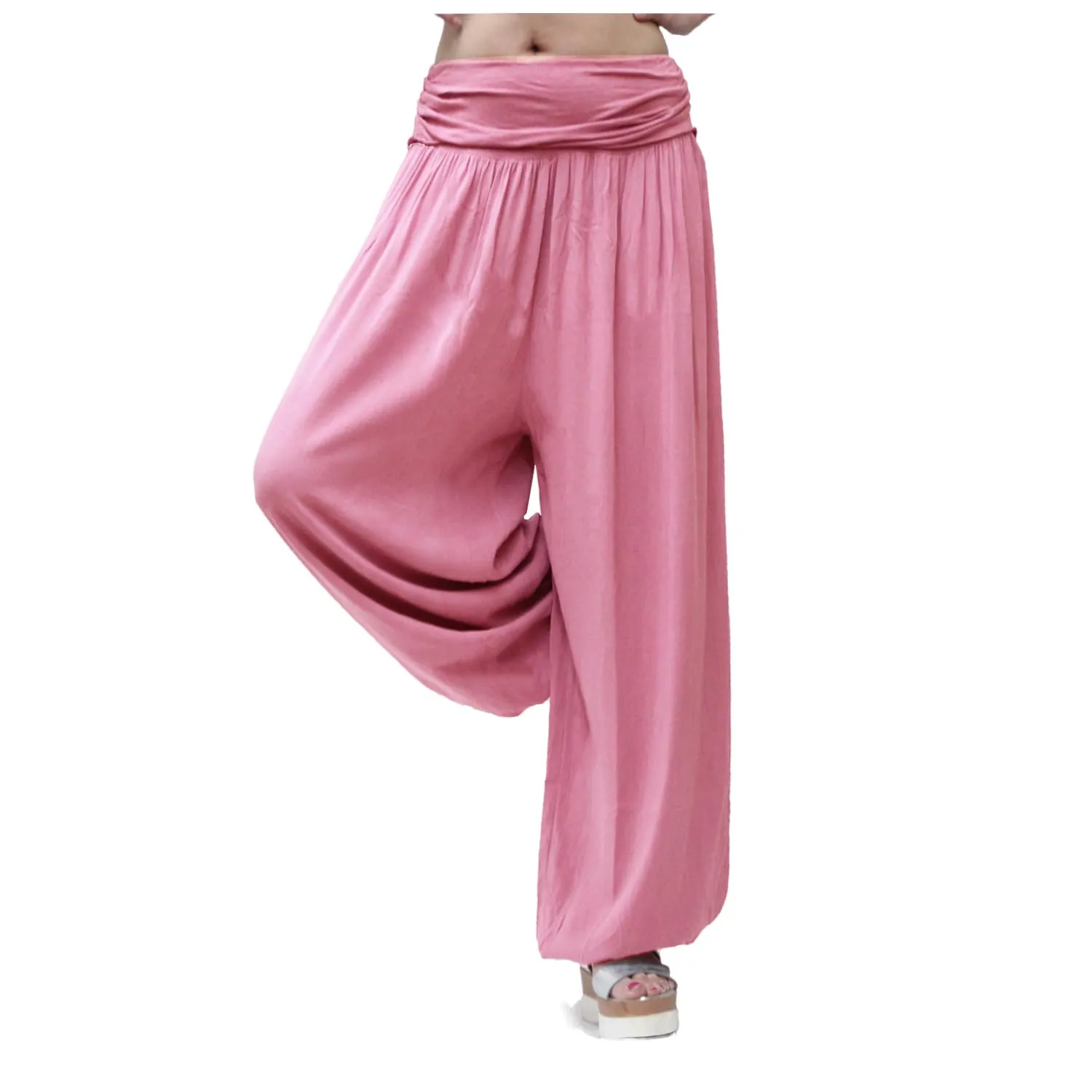 GLAMEXX24 Pantaloni Harem Donna, Pantaloni Yoga Casual con Tasche, Leggeri per Jogging, Danza e Pilates - immagine 2