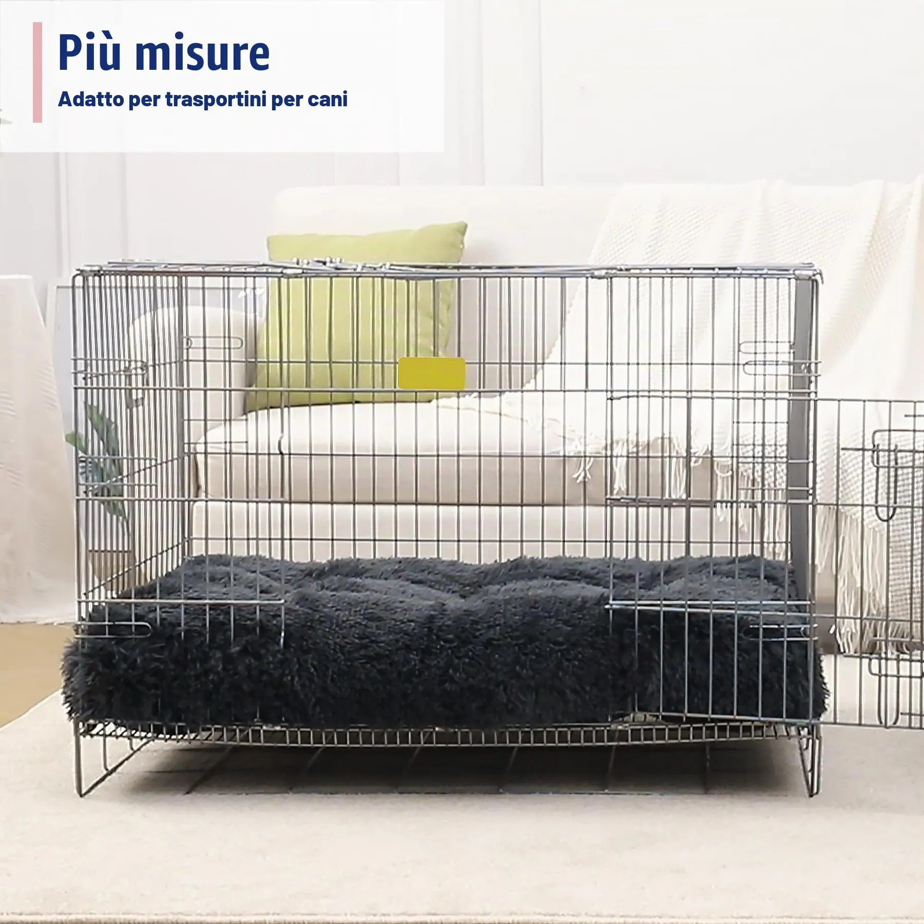 KSIIA Cuscino per Cani Taglia XXL, 122x74cm, Grigio scuro - immagine 7