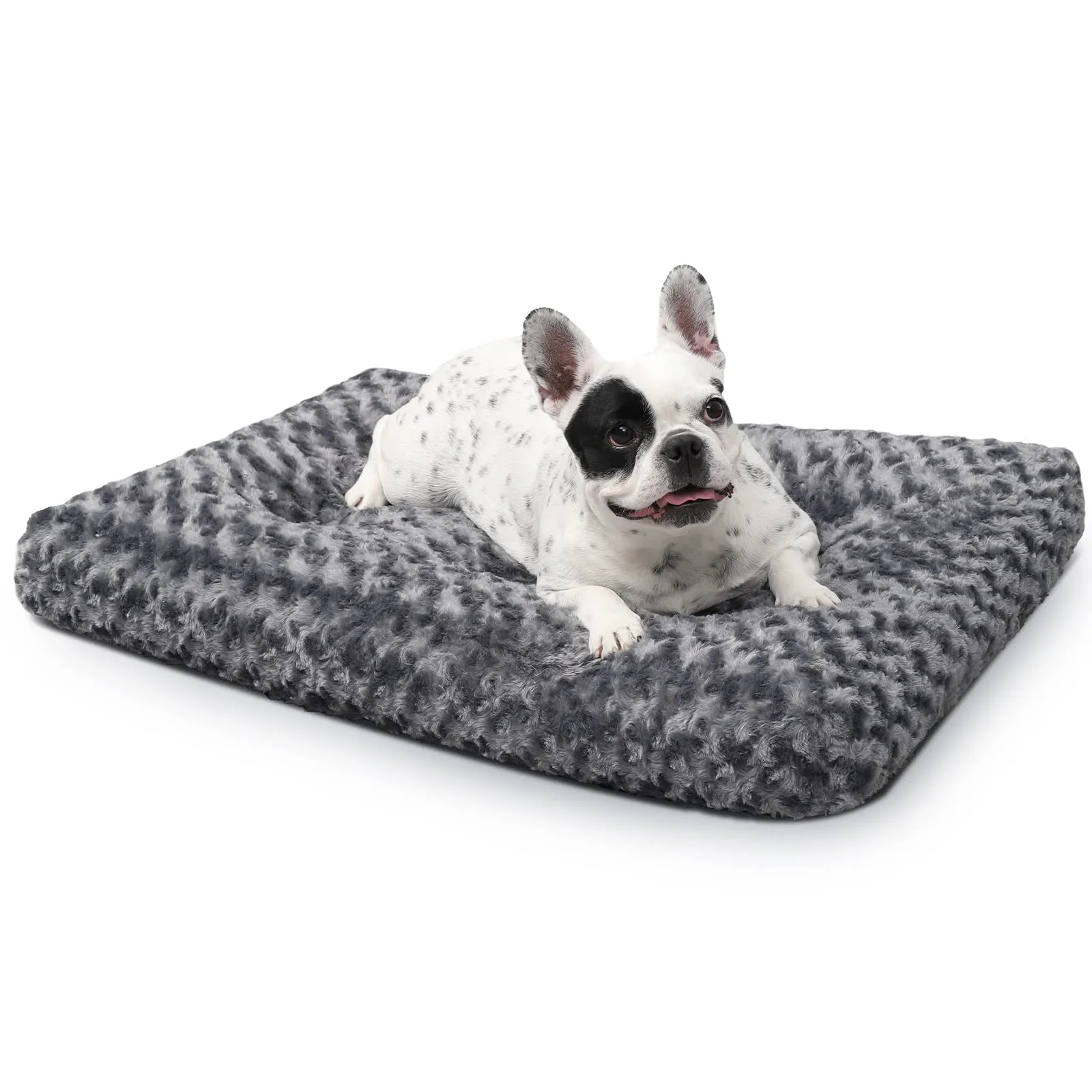 KSIIA Cuscino per Cani Taglia Media, 76x52cm, Base Antiscivolo, Lavabile in Lavatrice, Grigio scuro - immagine 1