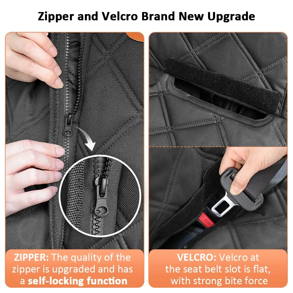 KYG Coprisedile Auto per Cani Staccabile, Antiscivolo e Antigraffio per Sedili Posteriori, Auto, SUV, Camion, 135x58x45 cm - immagine 5