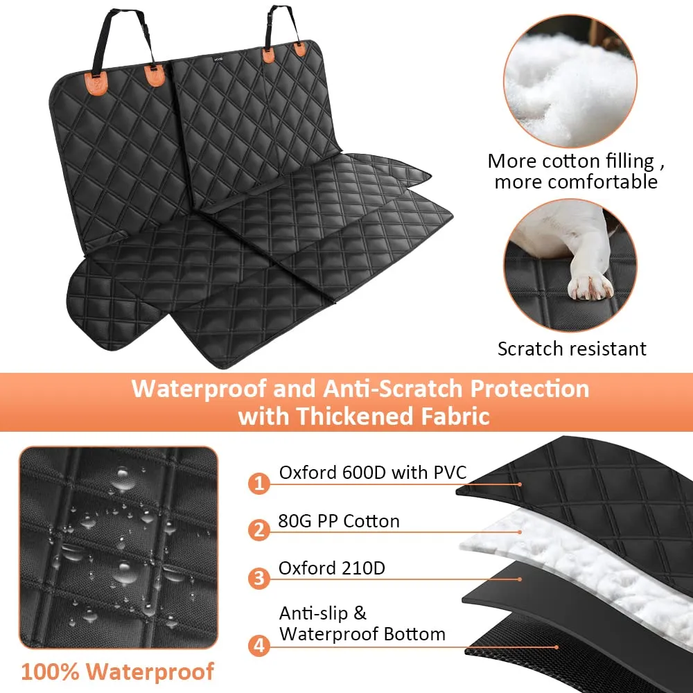 KYG Coprisedile Auto per Cani Staccabile, Antiscivolo e Antigraffio per Sedili Posteriori, Auto, SUV, Camion, 135x58x45 cm - immagine 6