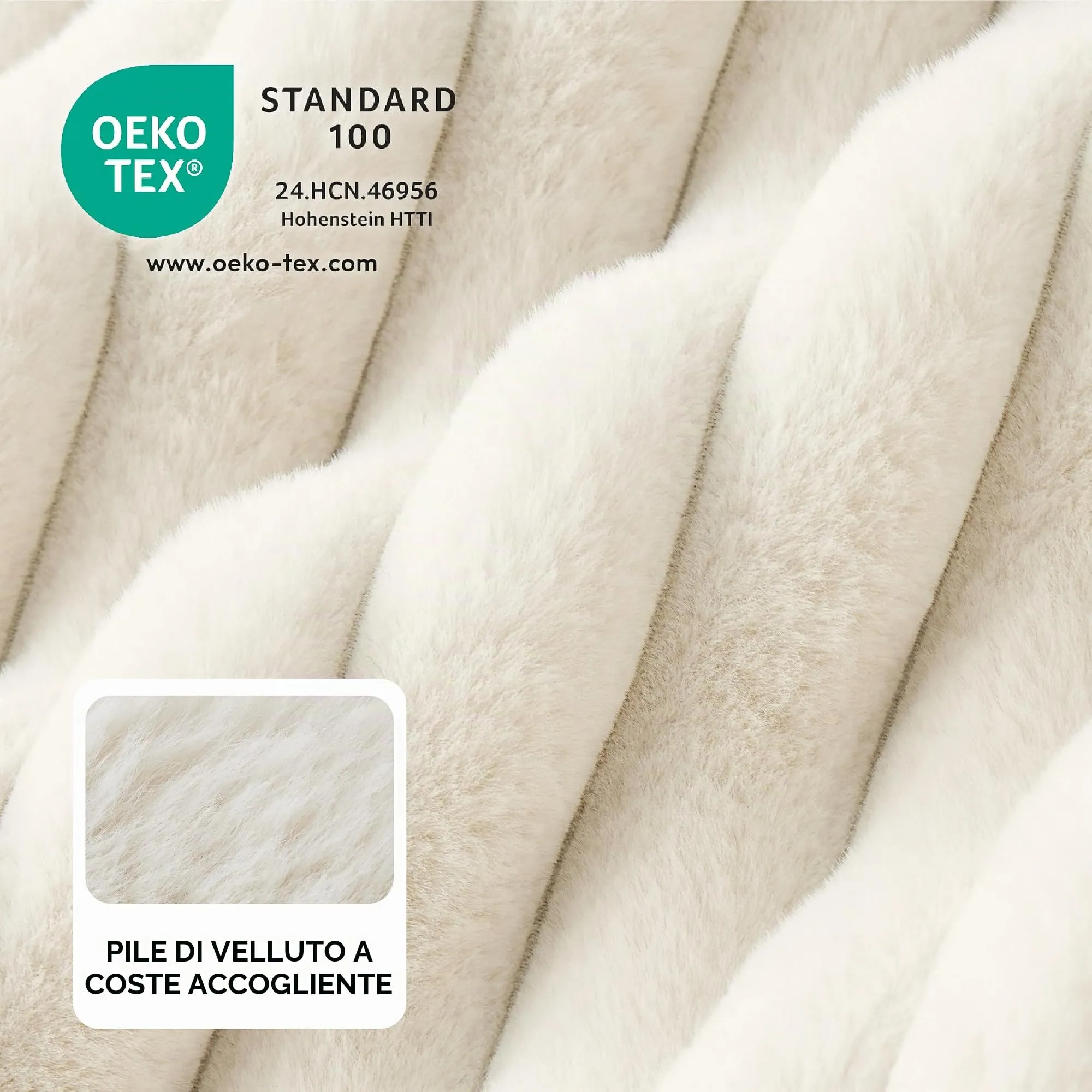 Bedsure Cuccia Ortopedica Lavabile per Cani, 122x89cm, Crema - immagine 2