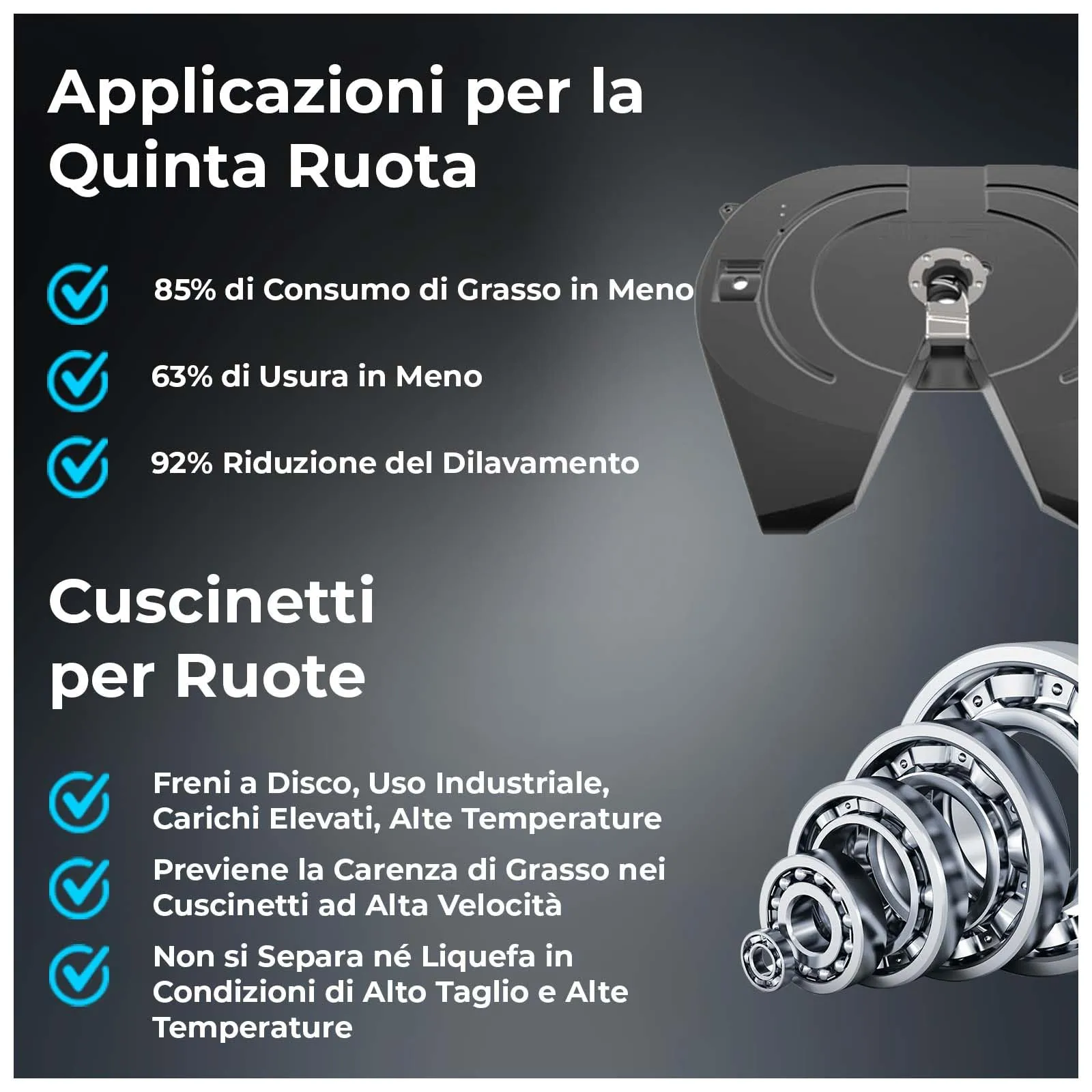 Triax Atlas 600 Grasso Sintetico Blu NLGI 2 (10 cartucce da 400 g) - immagine 4