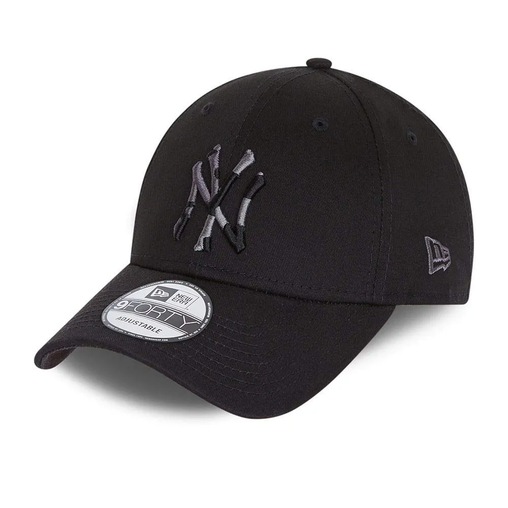 New Era York Yankees MLB 9FORTY Basecap Camo Infill - Black - One Size - immagine 1