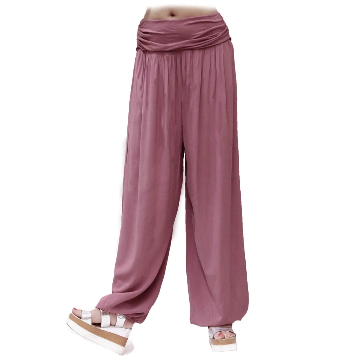 GLAMEXX24 Pantaloni Harem Donna Casual per Yoga con Tasche, Leggeri per Jogging, Danza e Pilates - immagine 2