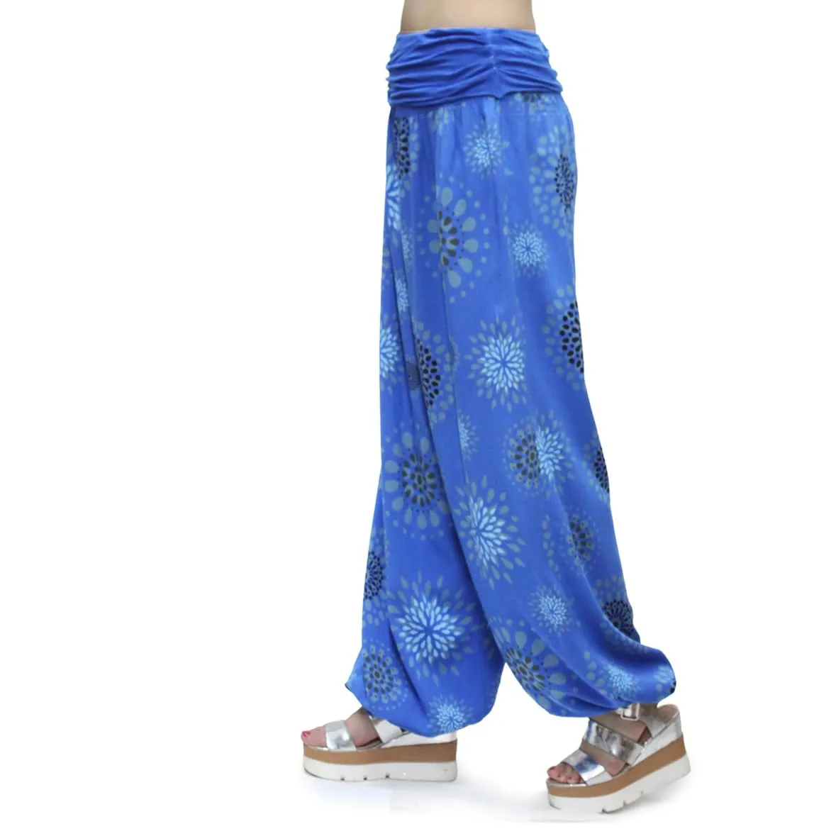 GLAMEXX24 Pantaloni Harem Donna Casual per Yoga, Danza e Pilates con Tasche - immagine 4